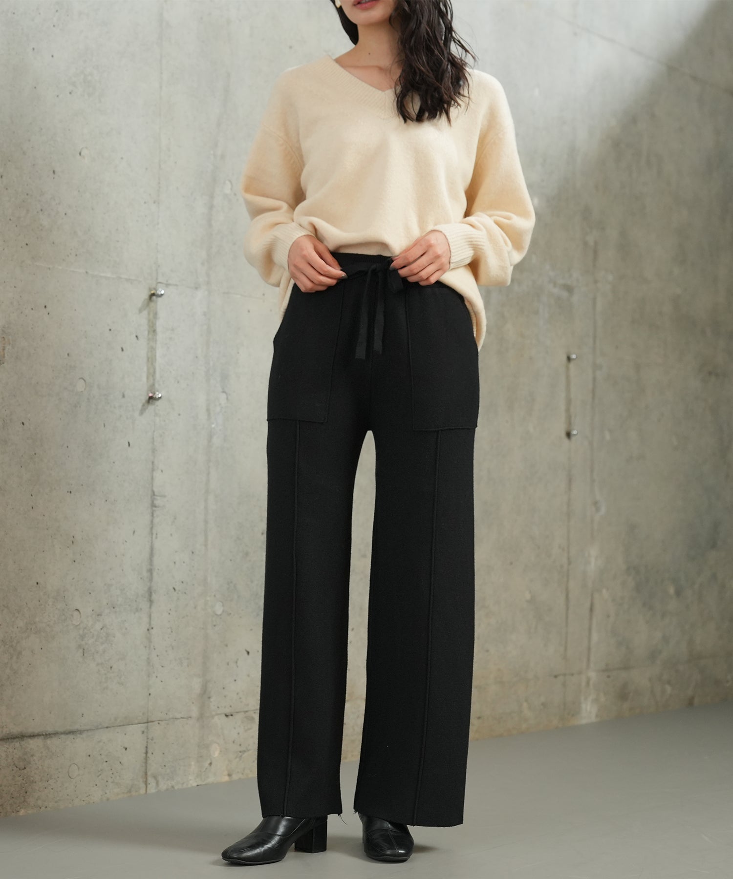 ニットベイカーワイドパンツ