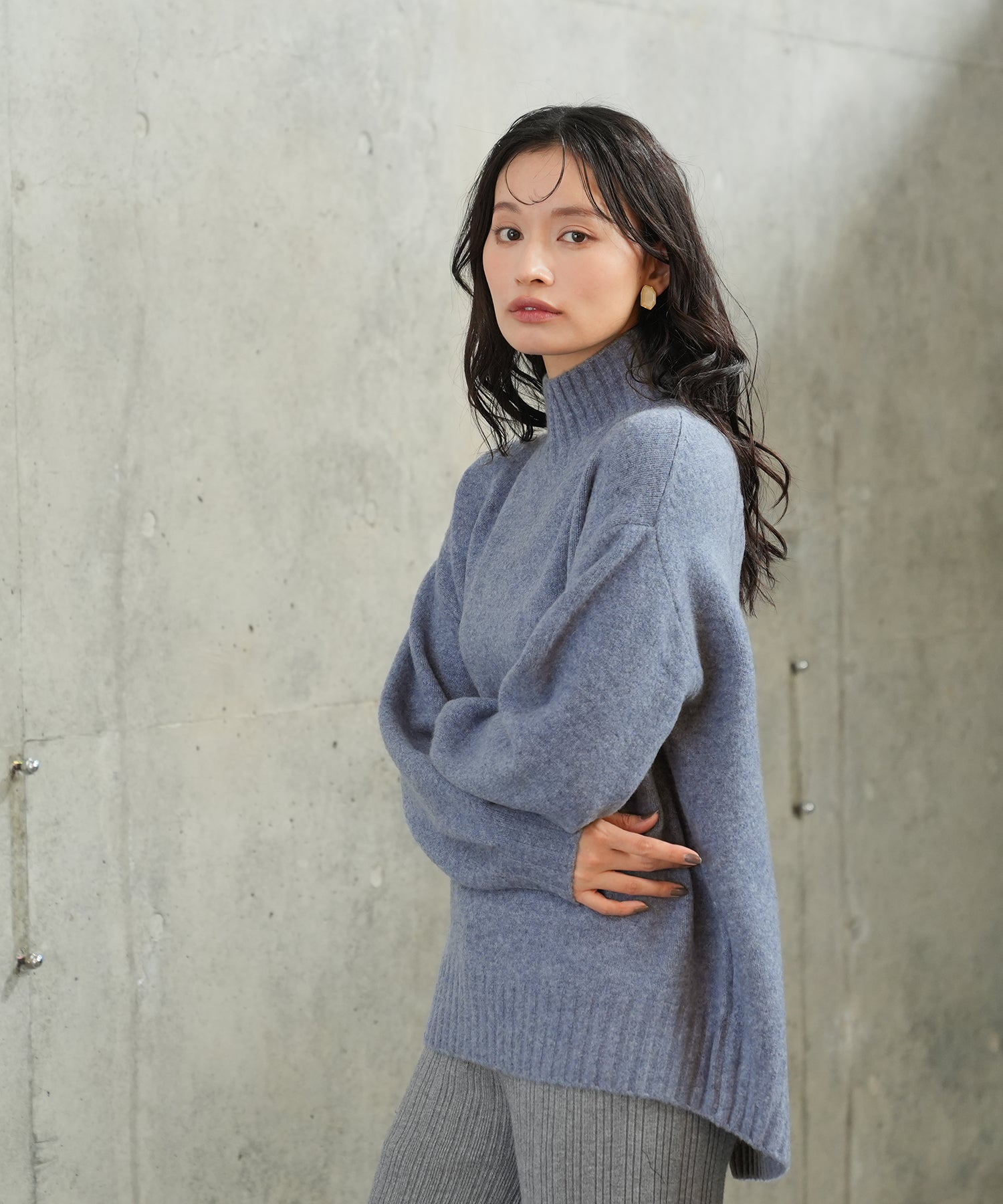 ブルー　model：165　着用サイズ：M