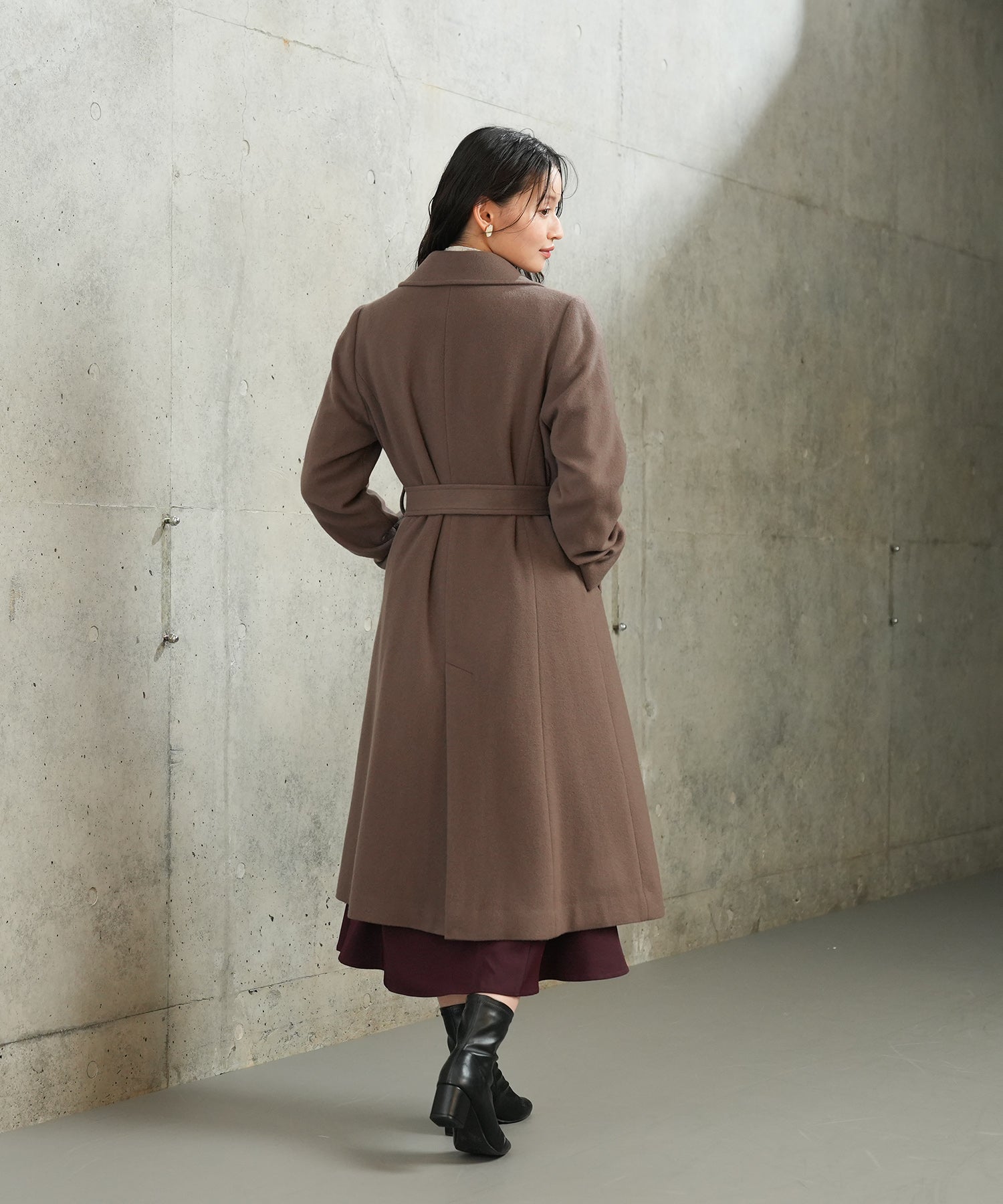 ブラウン　model：165　着用サイズ：M