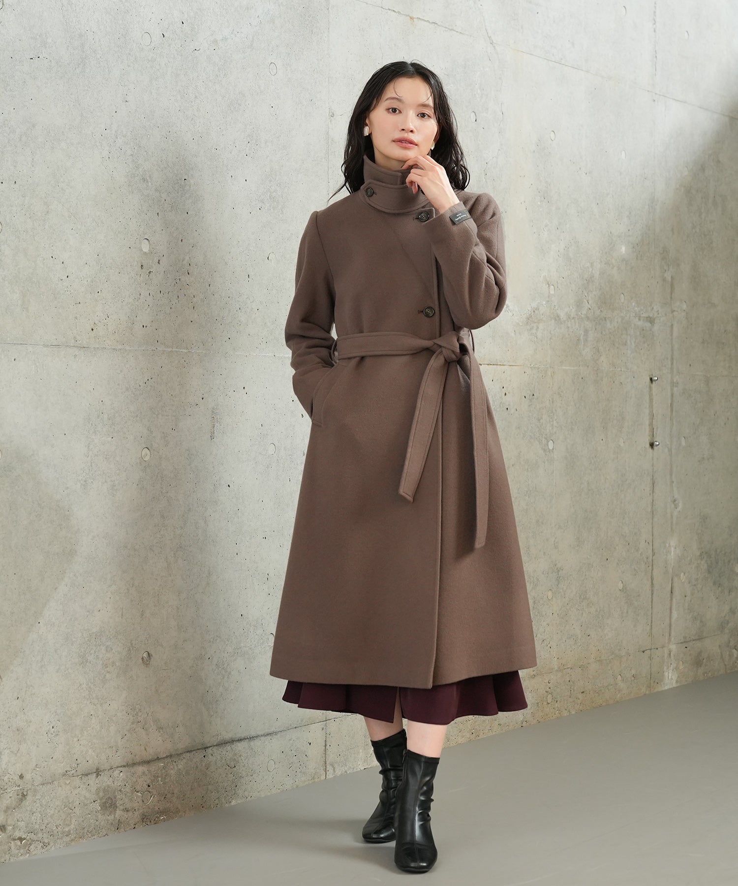 ブラウン　model：165　着用サイズ：M