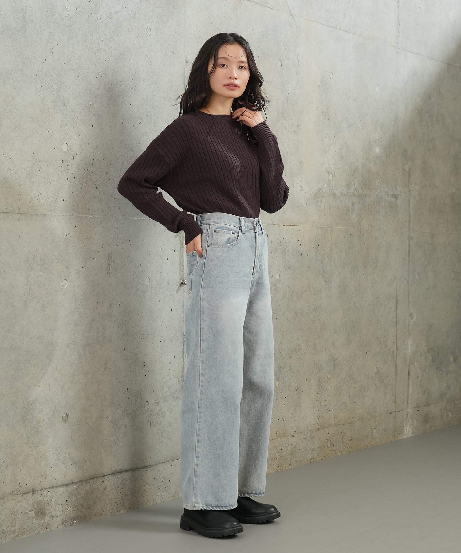 ブラウン　model：165cm　着用サイズ：M