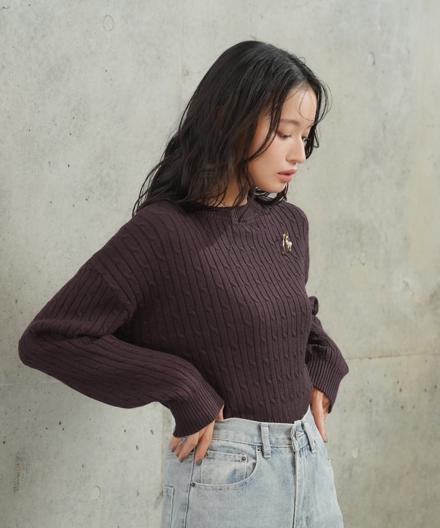 ブラウン　model：165cm　着用サイズ：M