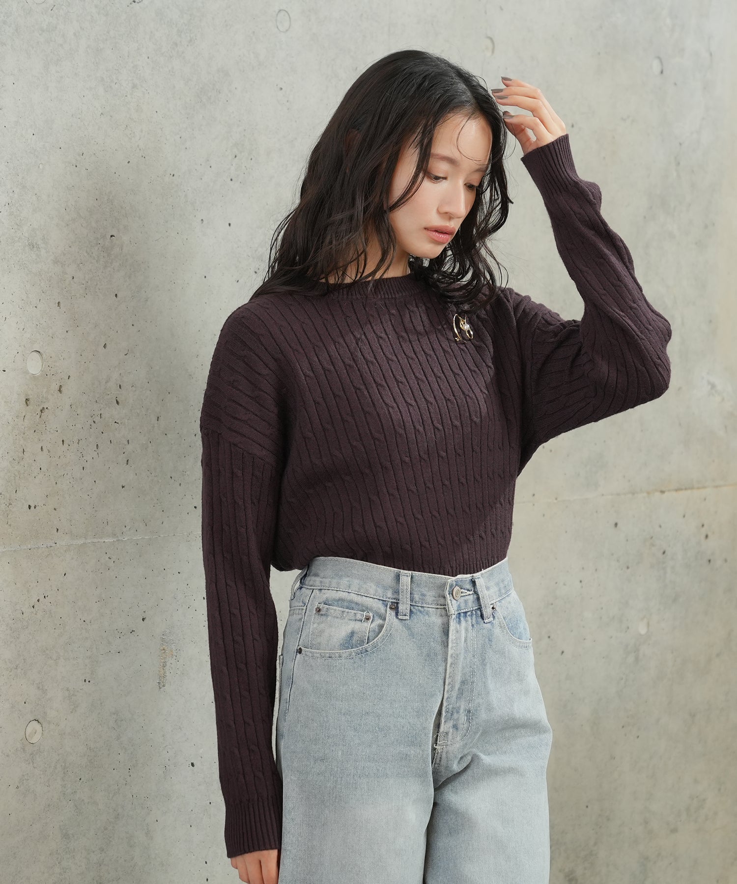 ブラウン　model：165cm　着用サイズ：M