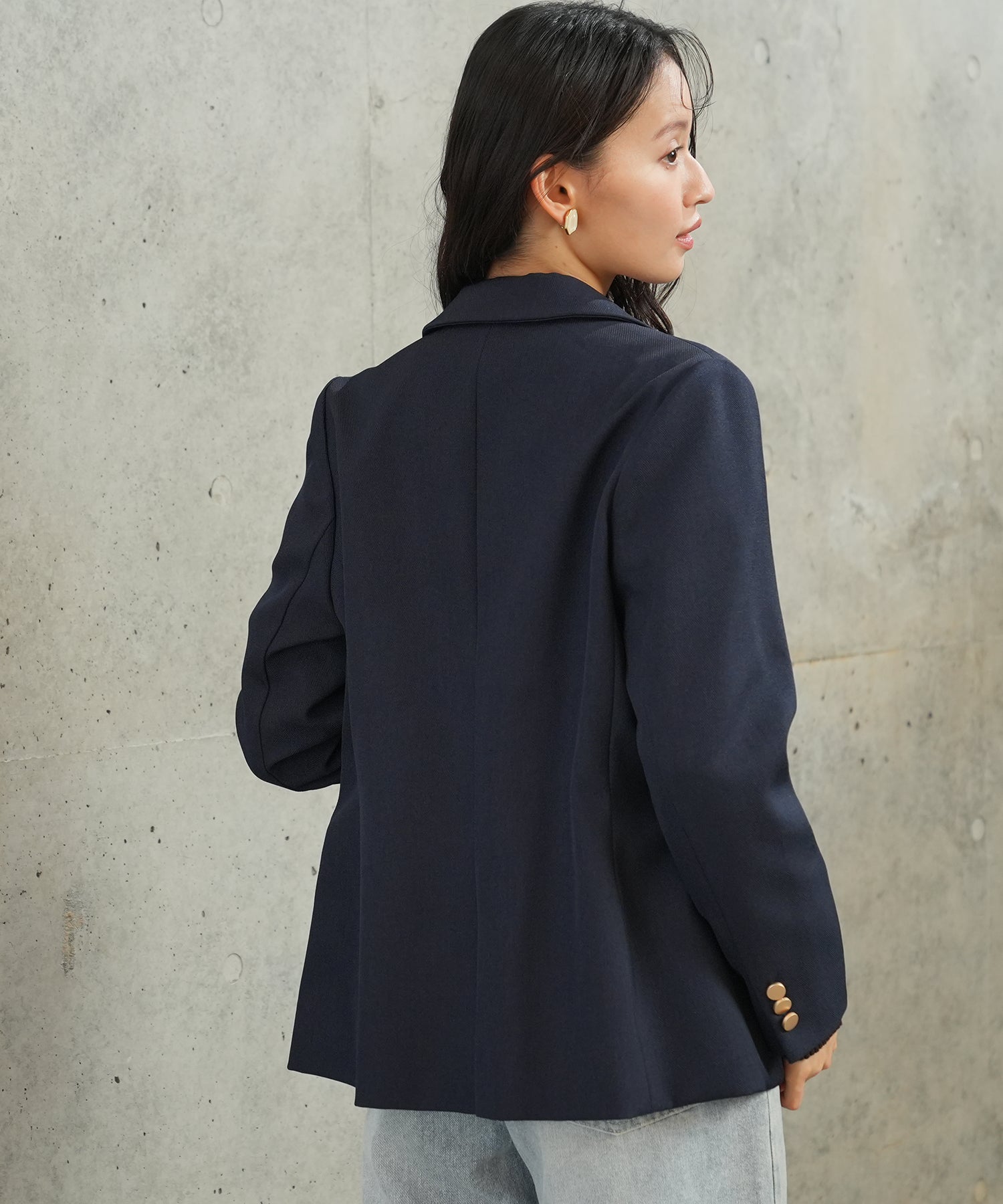 ネイビー　model:165㎝　着用サイズ：L