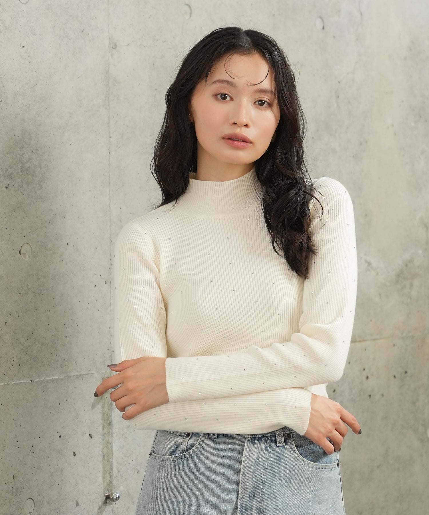 アイボリー　model：165　着用サイズ：M