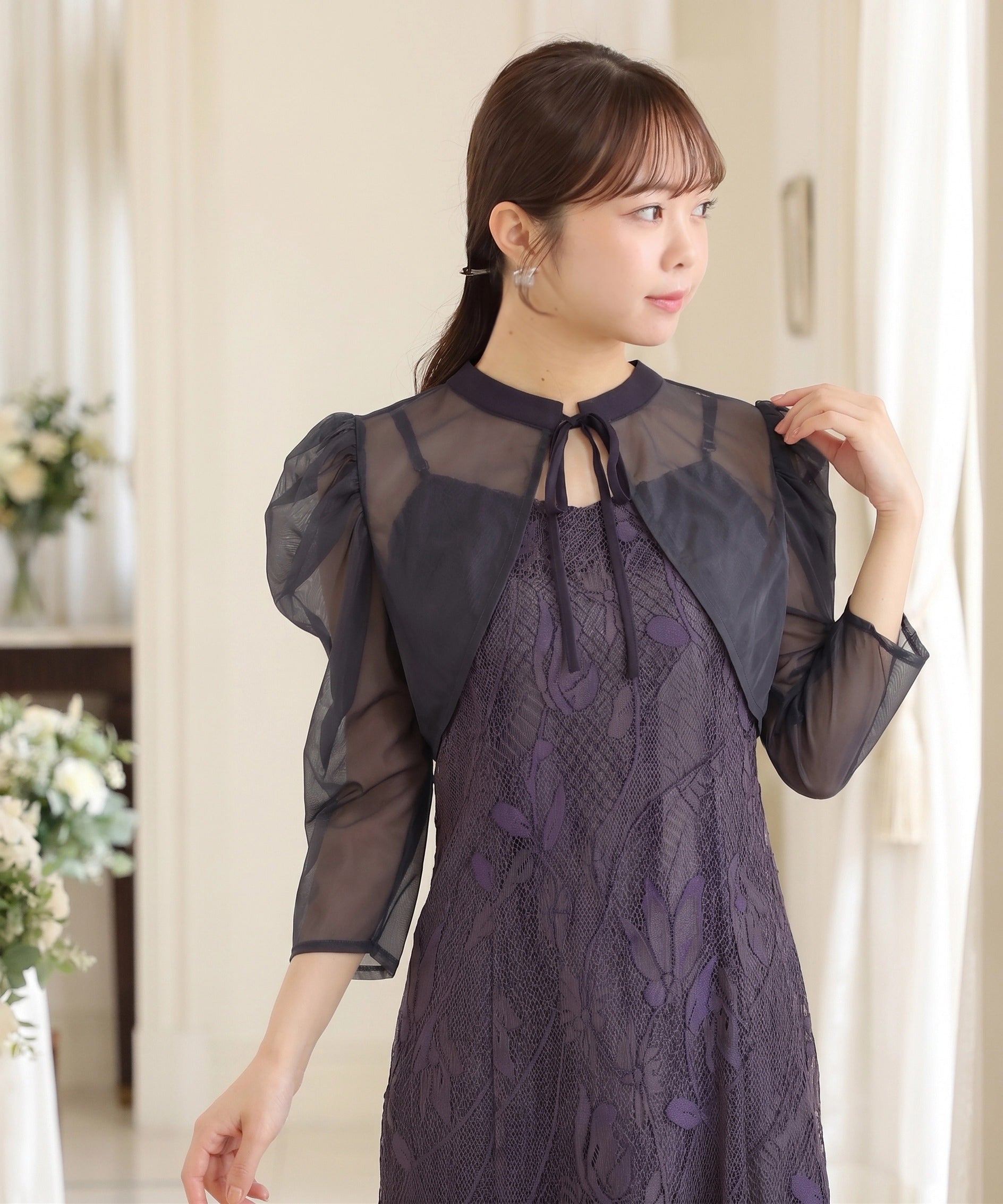 パープル　model：156　着用サイズ：M