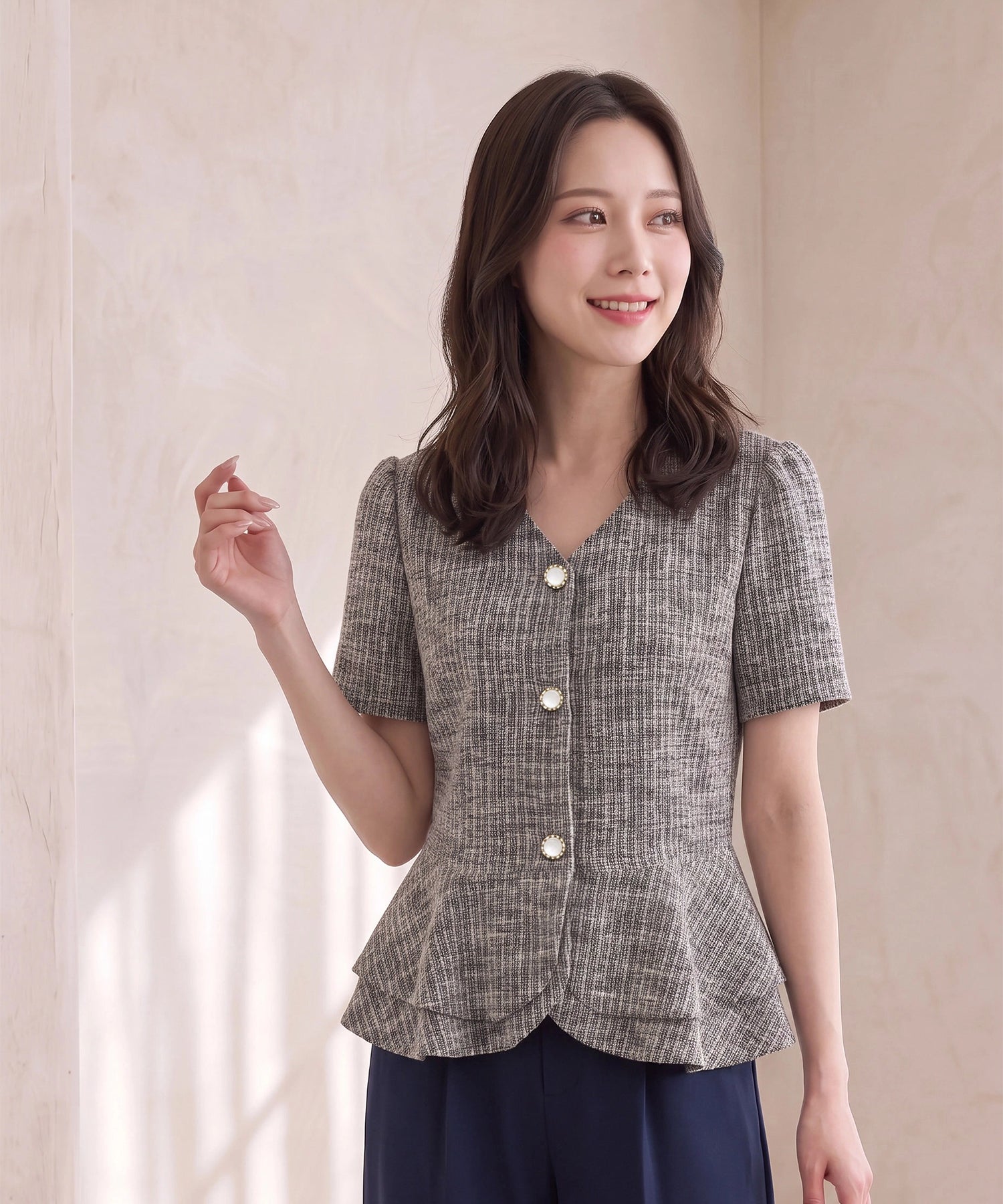 ブラック　model：160㎝想定　着用サイズ：M　(AIモデル)