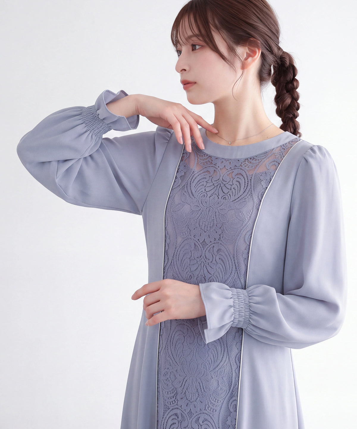ブルー(AI画像) model：160cm 着用サイズ：M