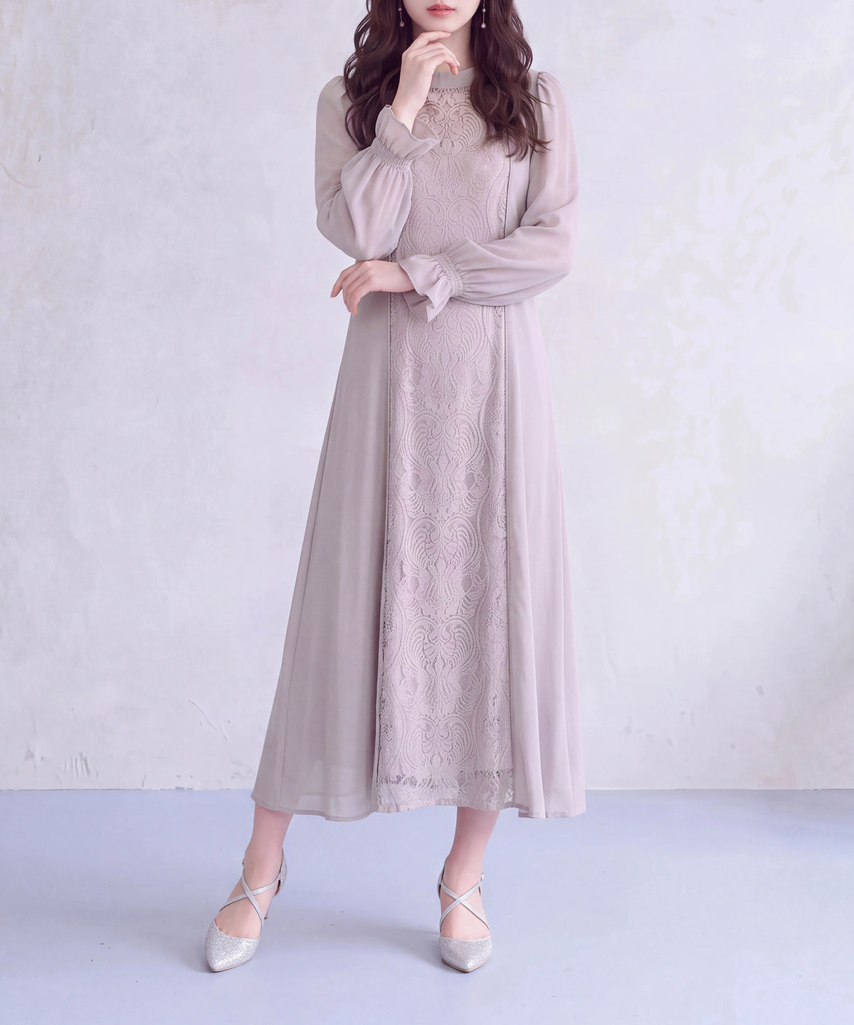 グレージュ(AI画像) model：160cm 着用サイズ：M