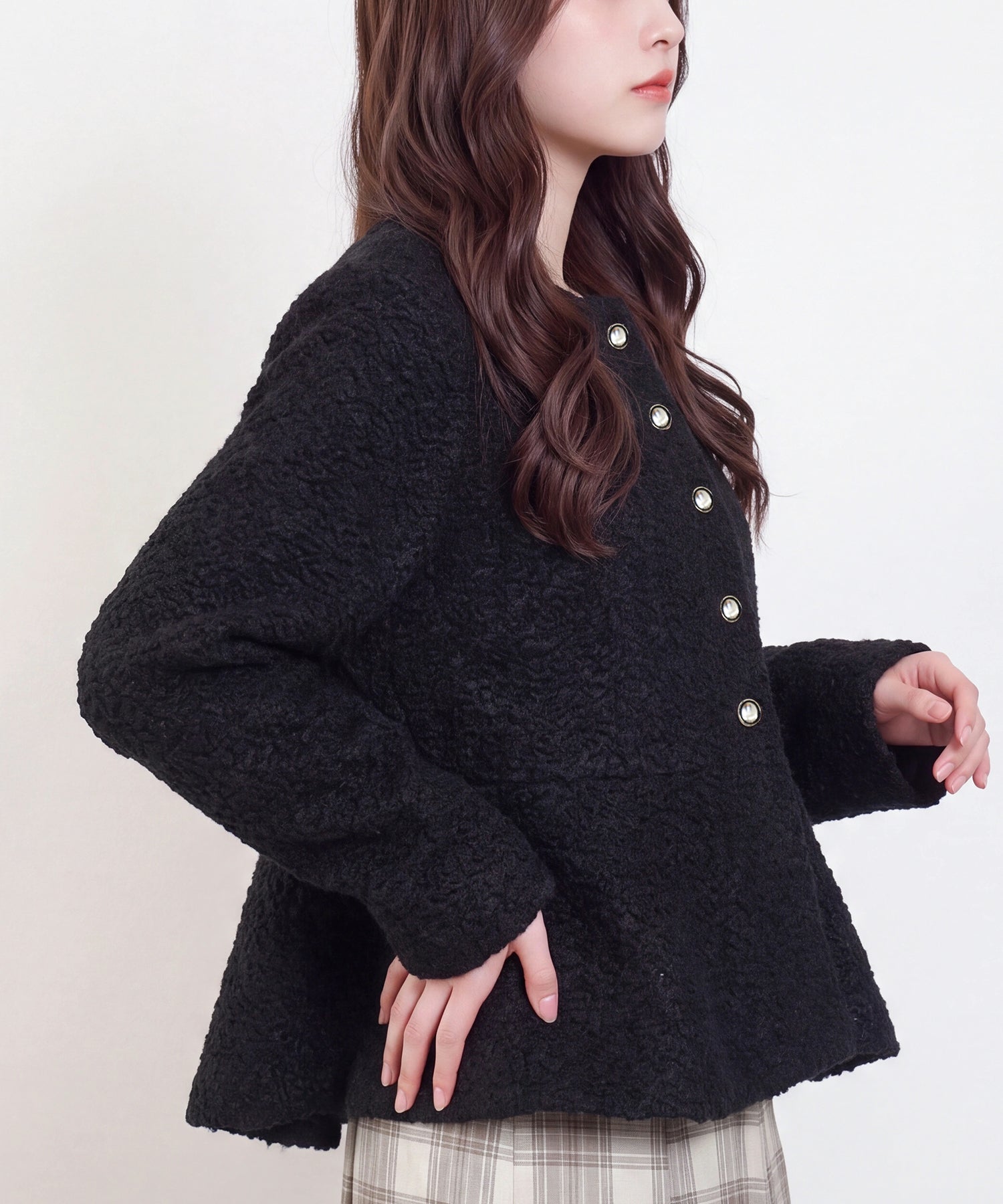 ブラック(AI画像) model：160cm 着用サイズ：M