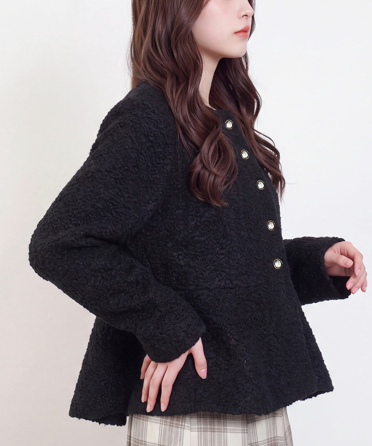 ブラック(AI画像) model：160cm 着用サイズ：M