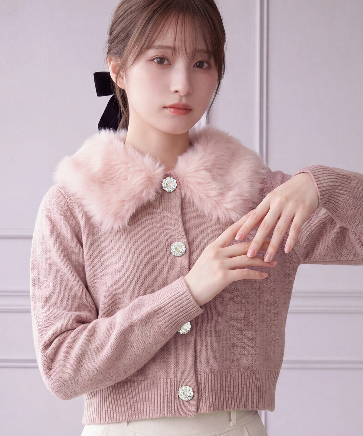 ピンク(AI画像) model：160cm 着用サイズ：M