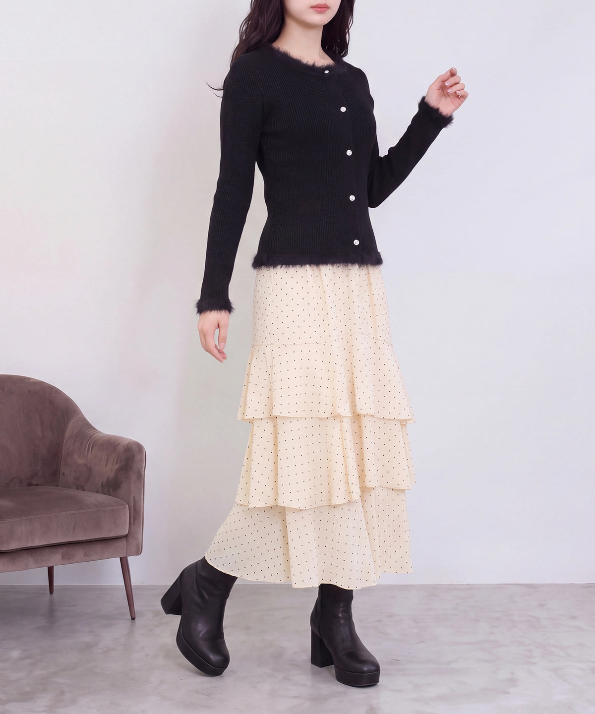 ブラック(AI画像) model：160cm 着用サイズ：M