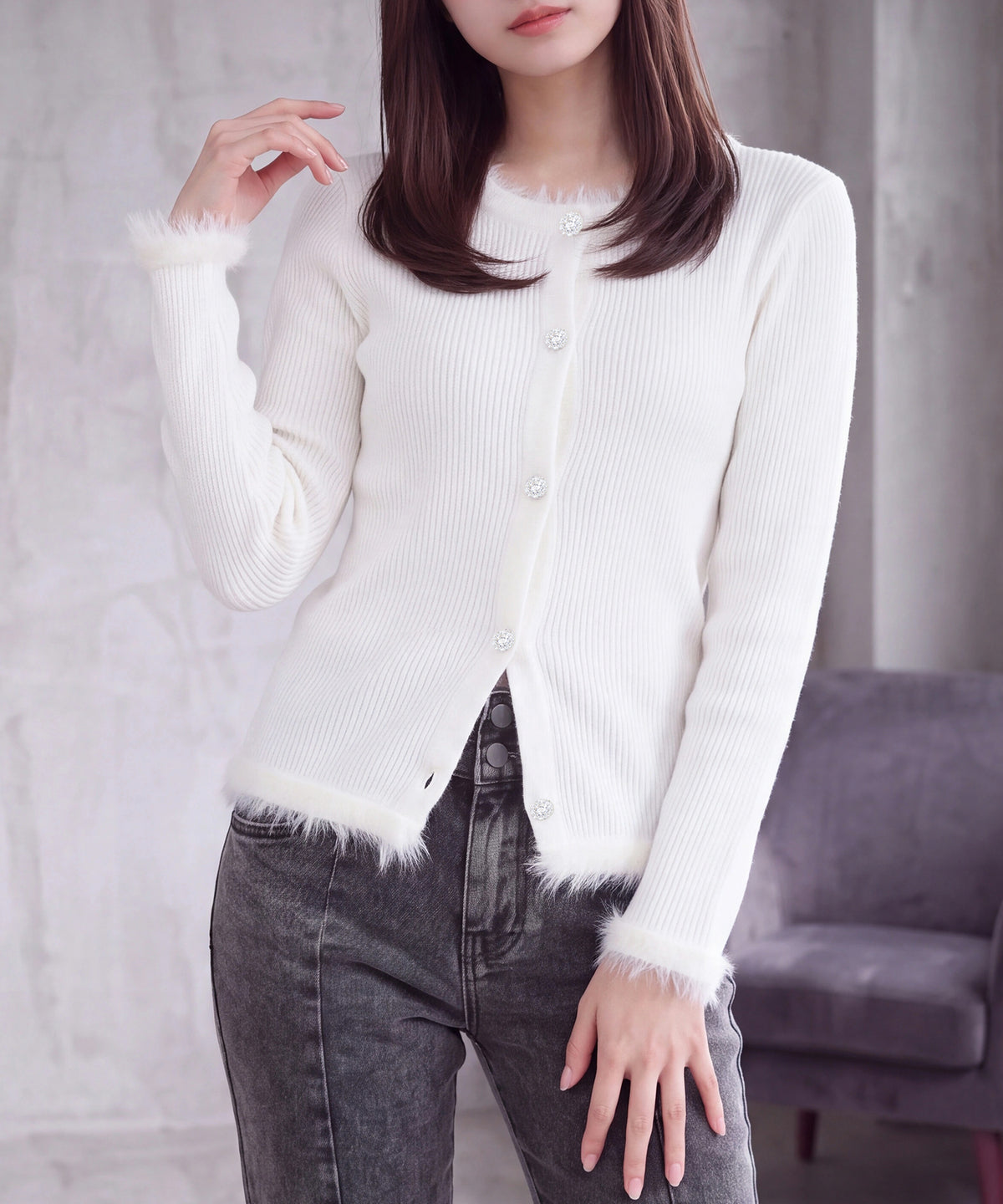 ホワイト(AI画像) model：160cm 着用サイズ：M