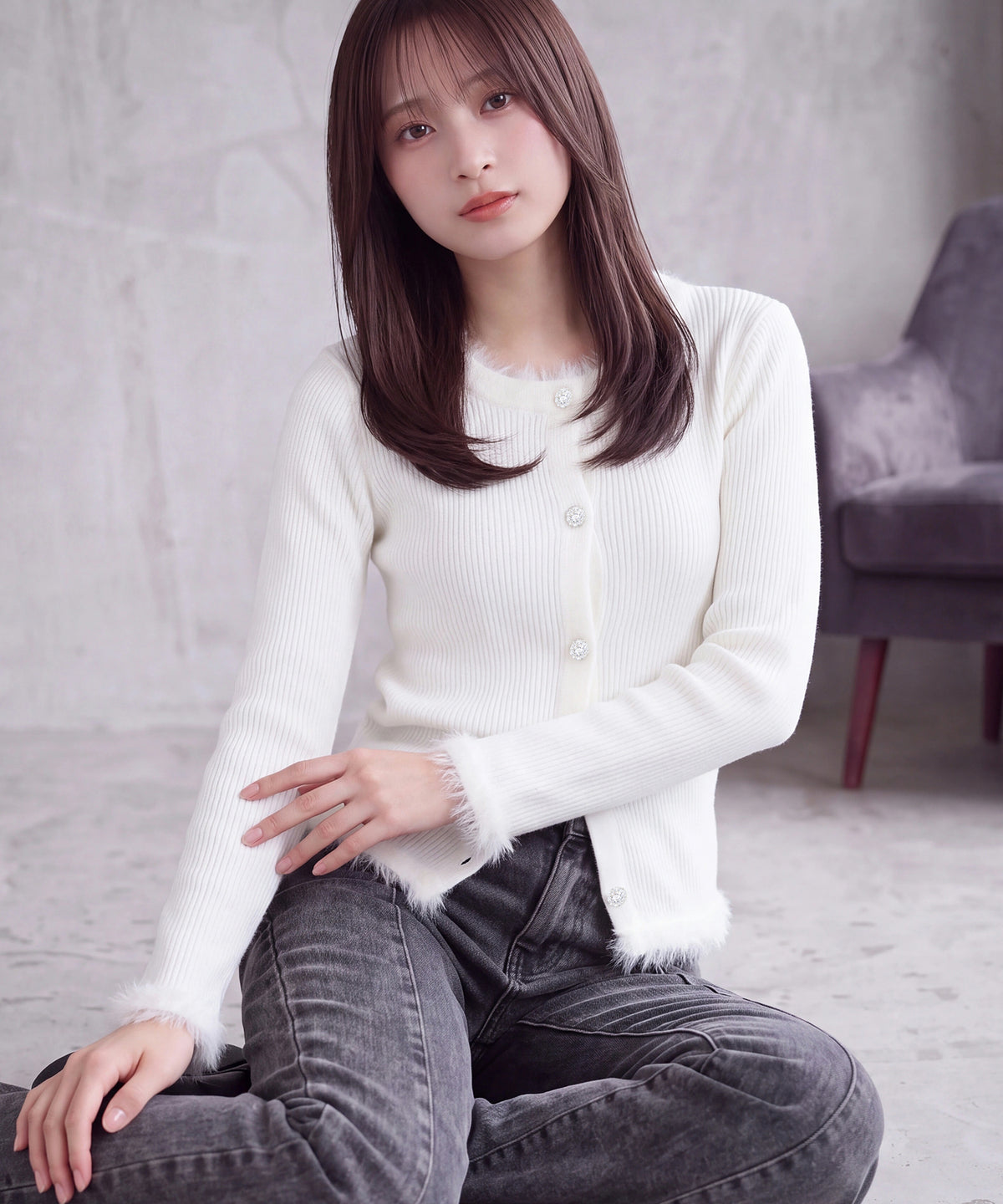 ホワイト(AI画像) model：160cm 着用サイズ：M