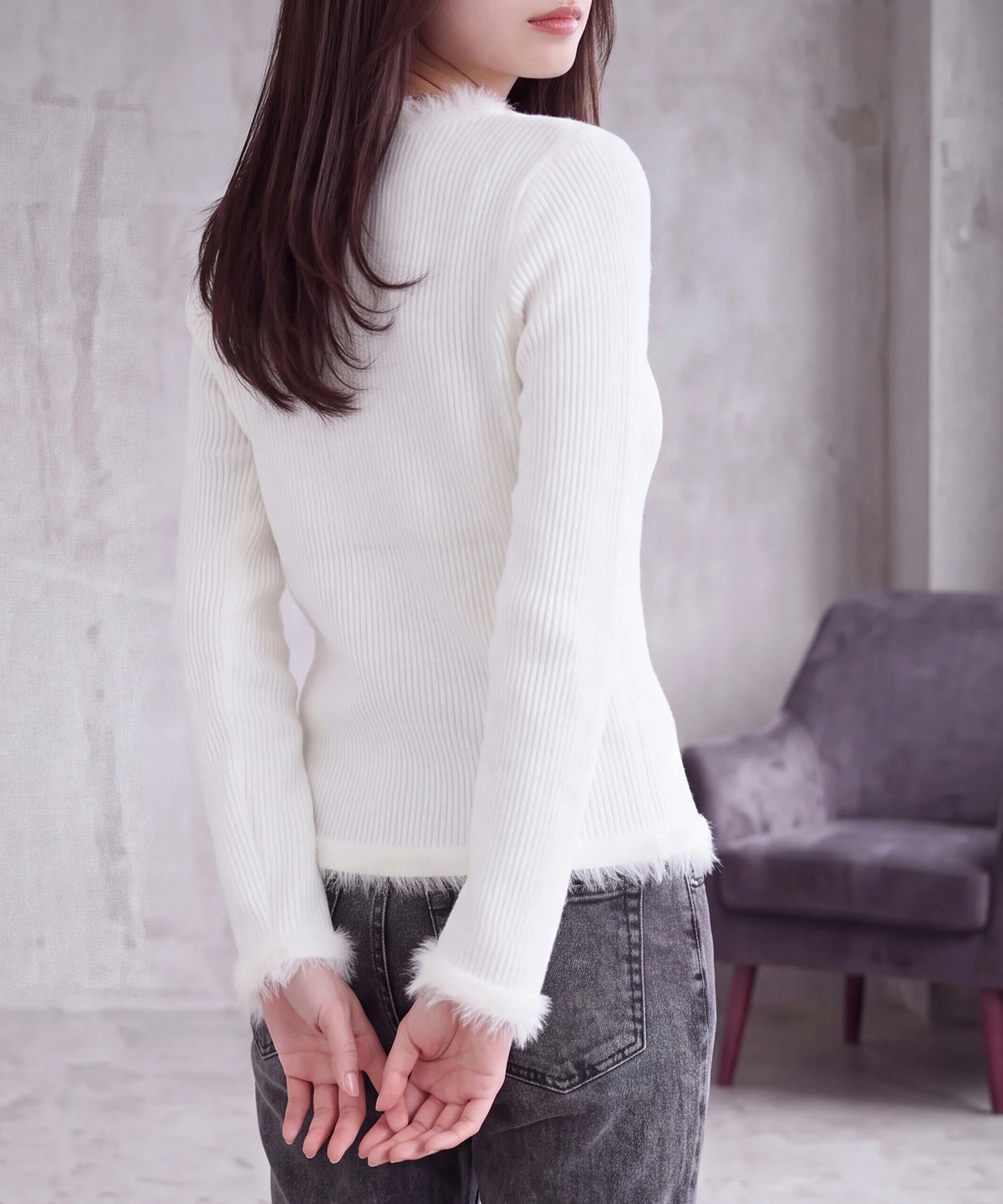 ホワイト(AI画像) model：160cm 着用サイズ：M