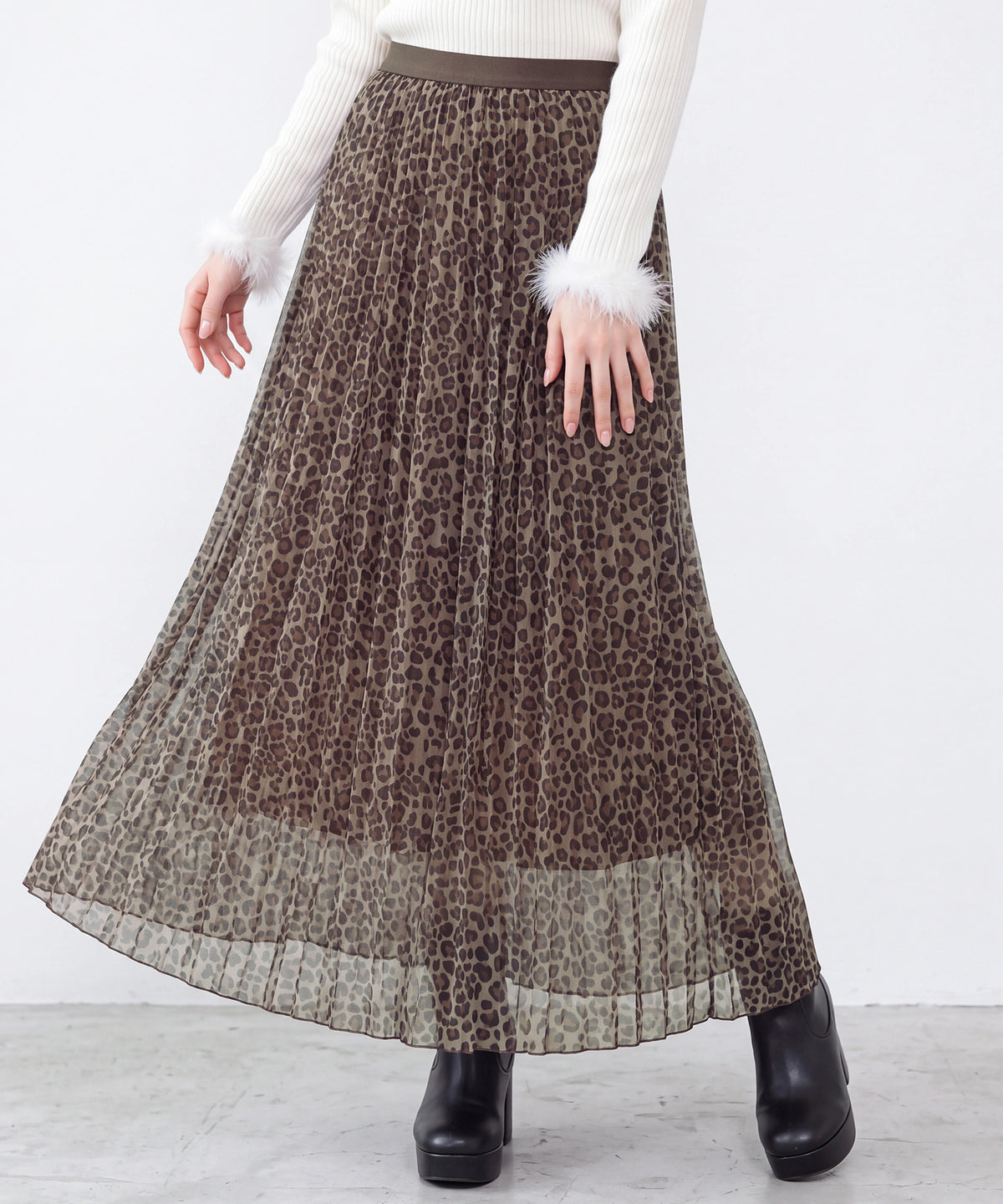 ブラウン(AI画像) model：160cm 着用サイズ：M
