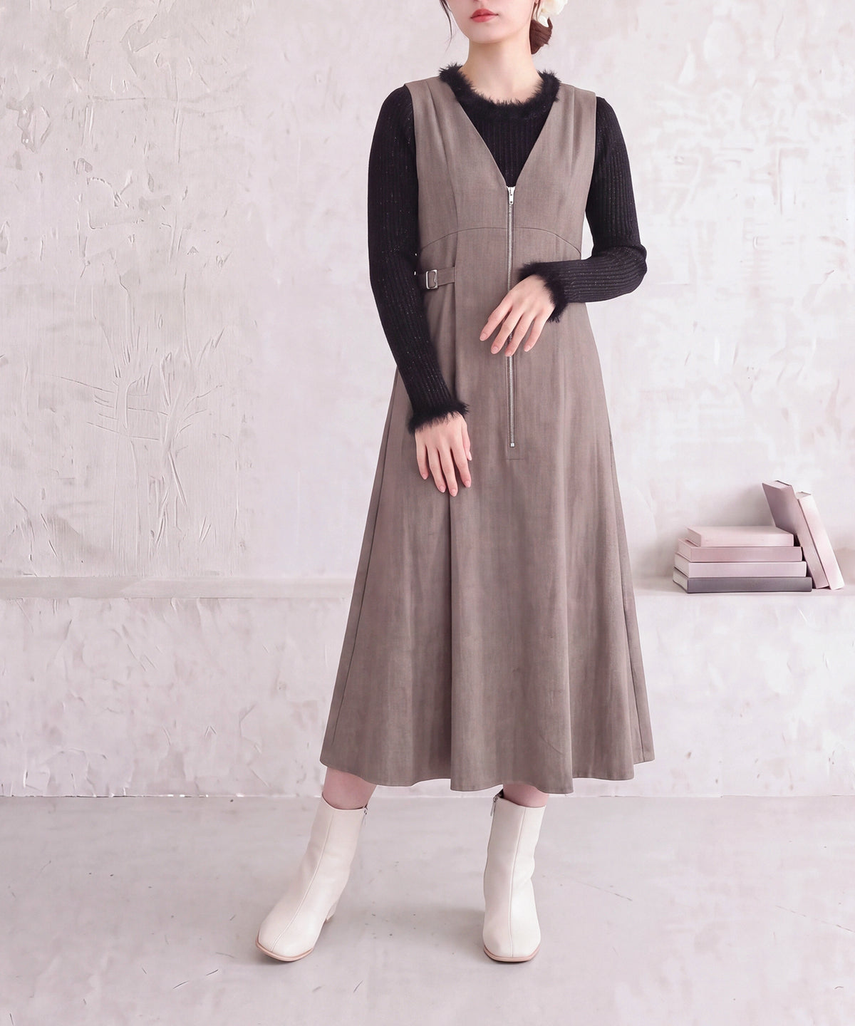ブラック(AI画像) model：160cm 着用サイズ：M