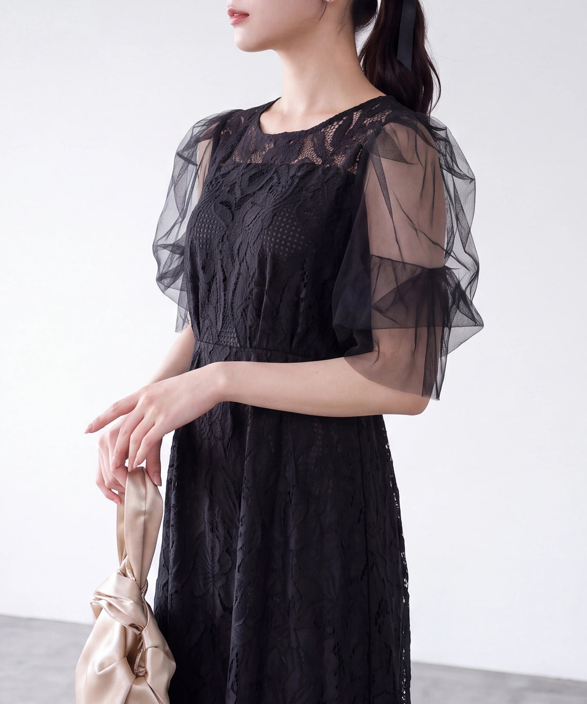 ブラック(AI画像) model：160cm 着用サイズ：M
