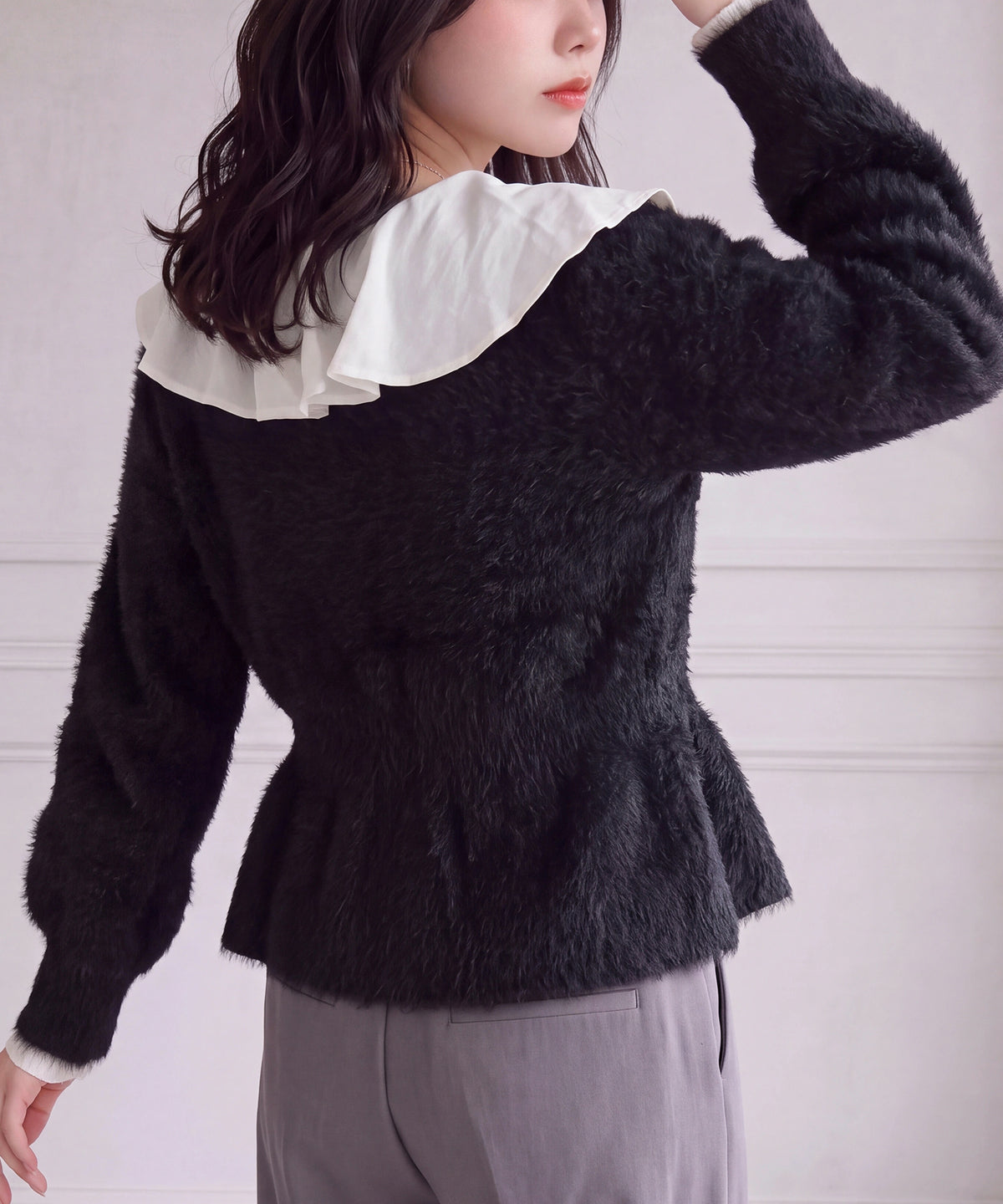 ブラック (AI画像)　model：160cm　着用サイズ：M