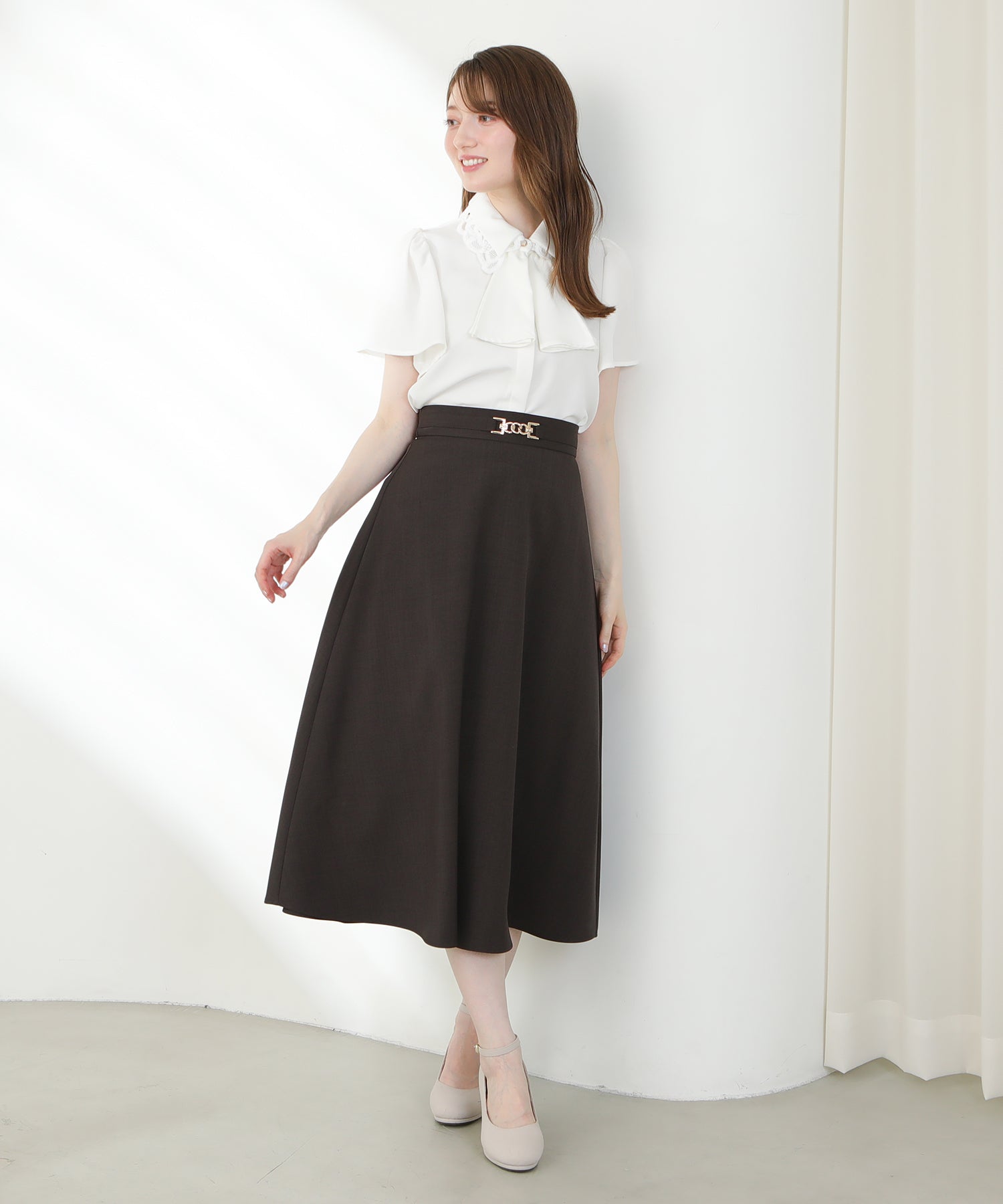 ホワイト　model:163cm  着用サイズ：M