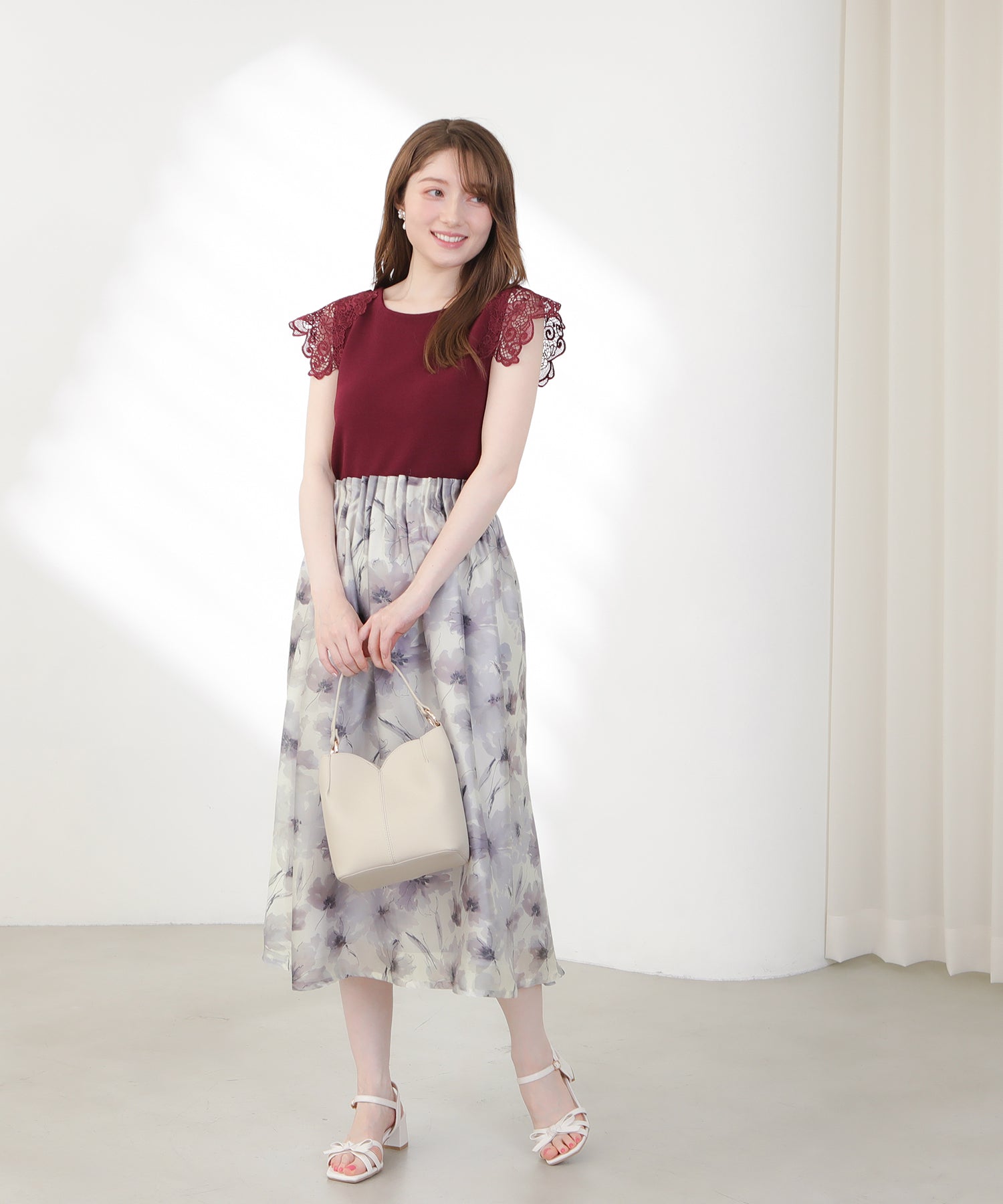 ラベンダー　model：163　着用サイズ：M