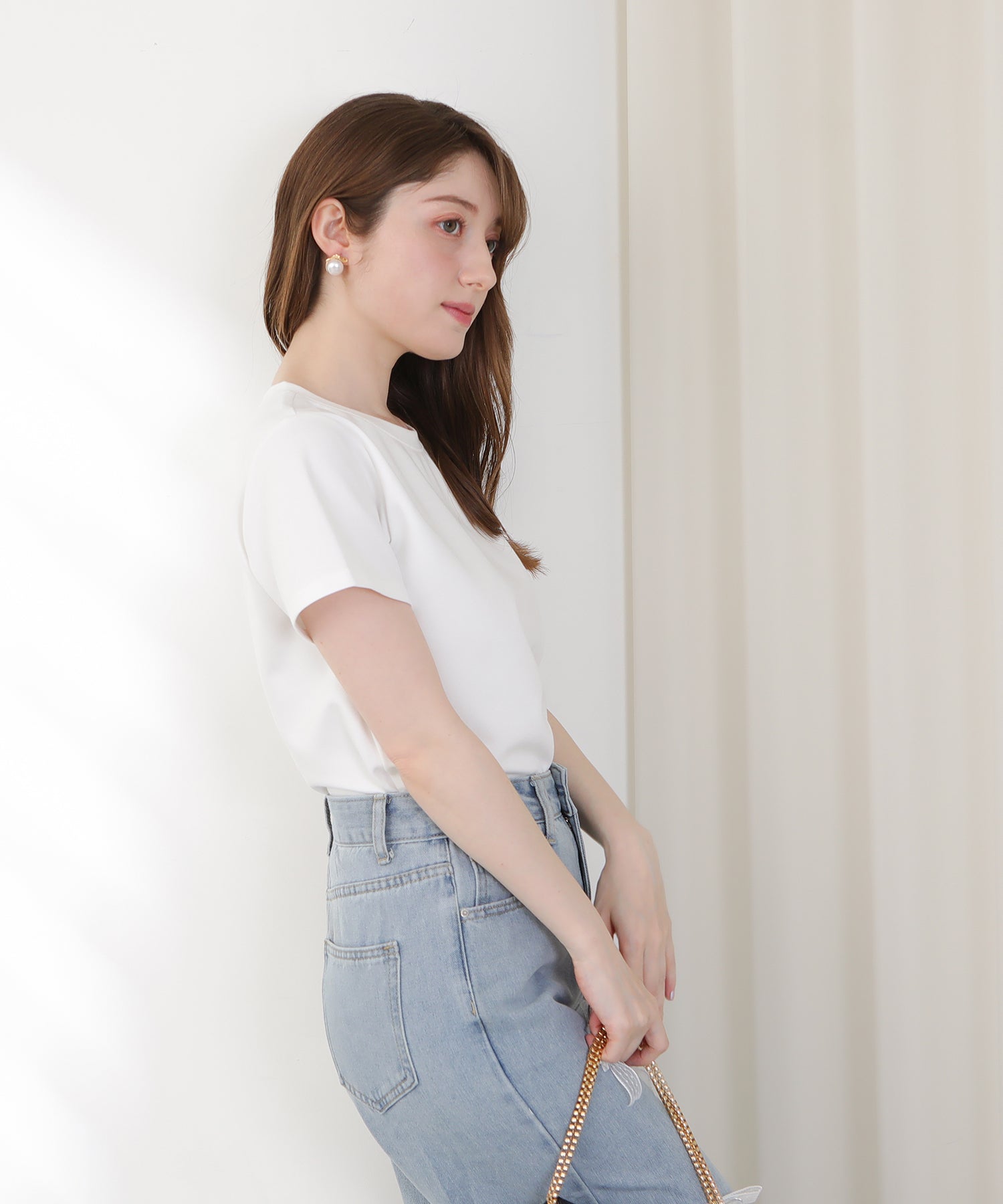 ホワイト　model：163　着用サイズ：M