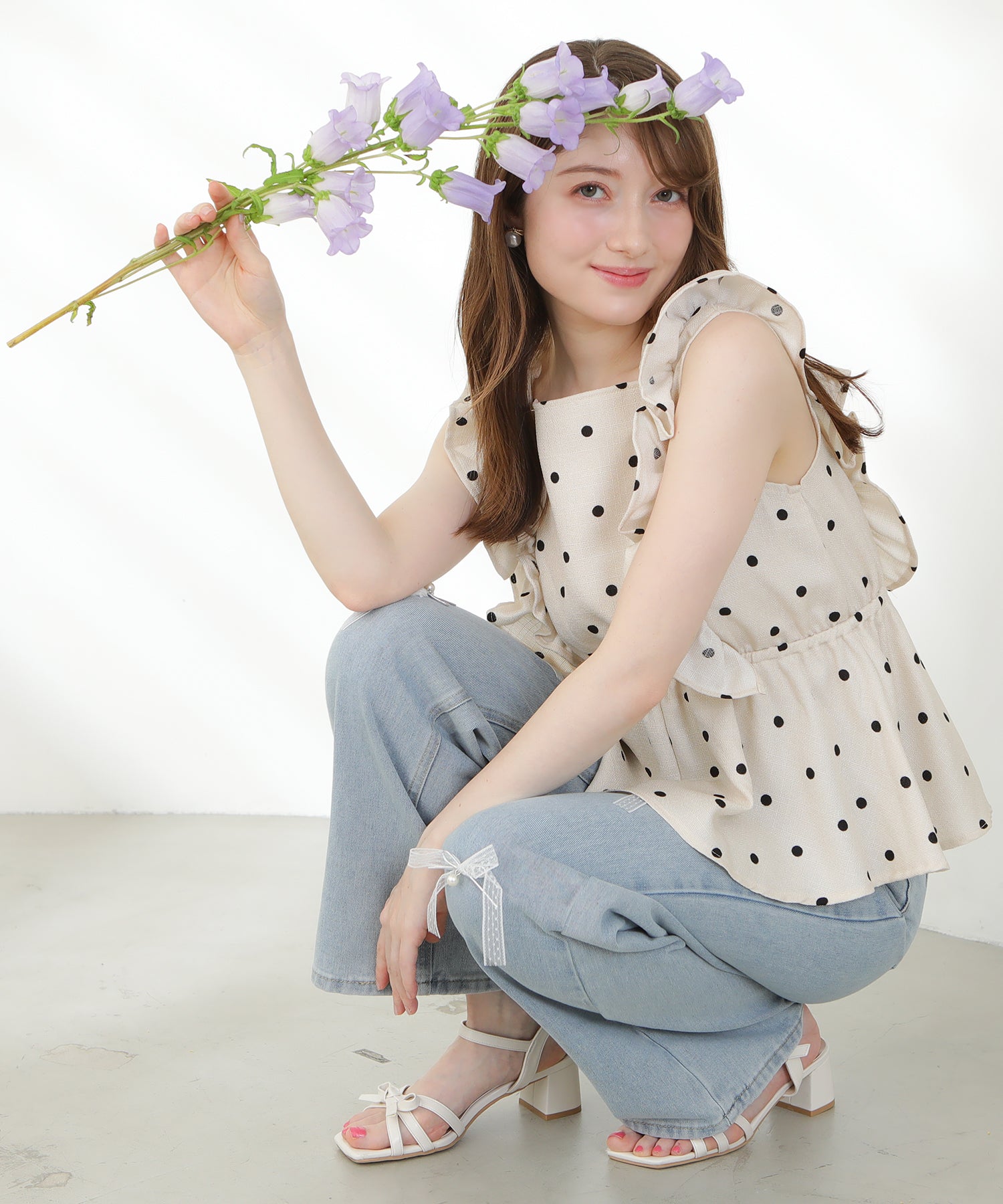 ベージュ　model：163　着用サイズ：M