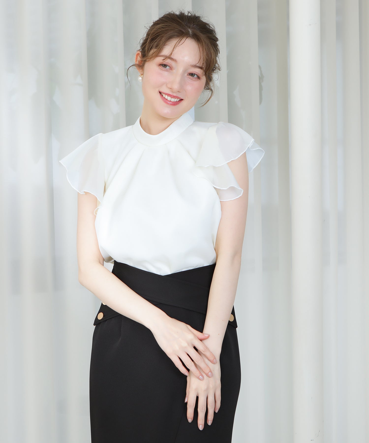 ホワイト　model:163cm  着用サイズ：M