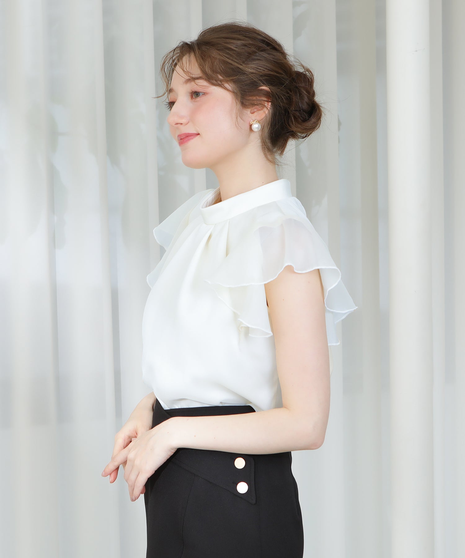 ホワイト　model:163cm  着用サイズ：M