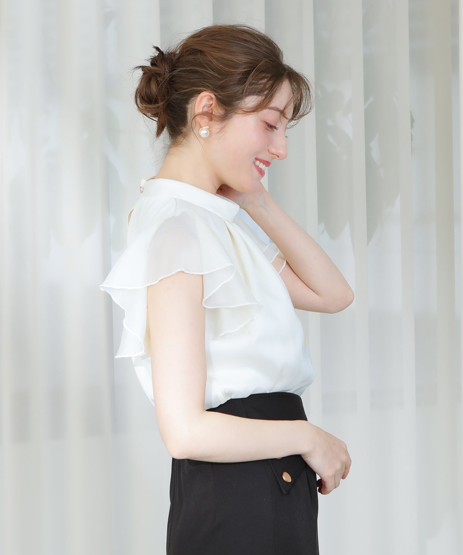 ホワイト　model:163cm  着用サイズ：M