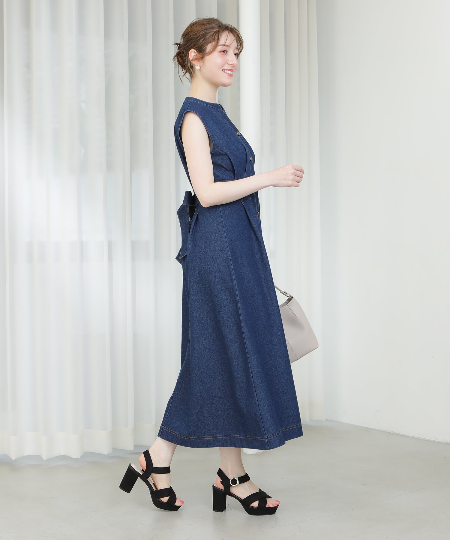 インディゴブルー　model:163cm  着用サイズ：M