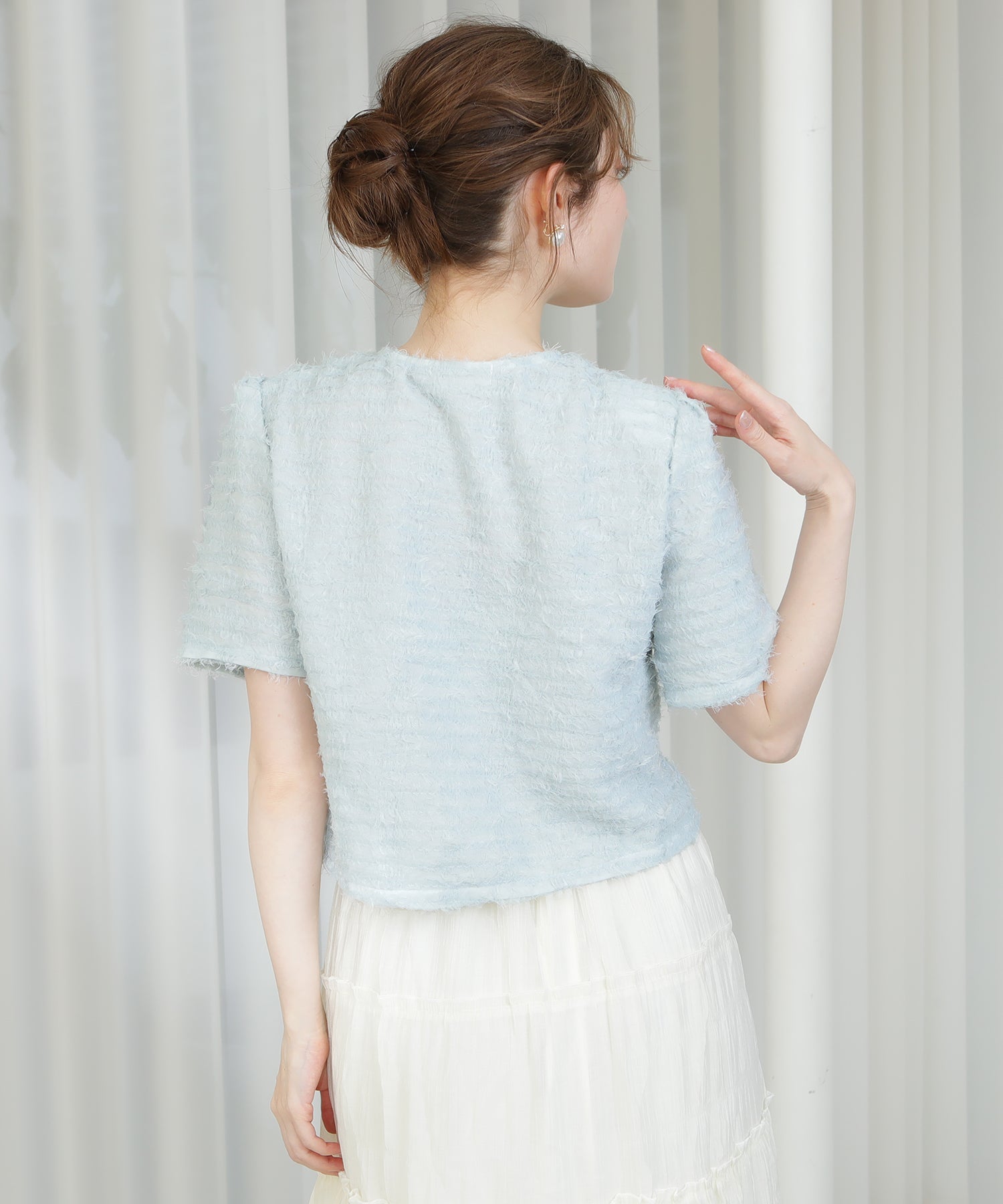 ブルー　model:163cm  着用サイズ：M