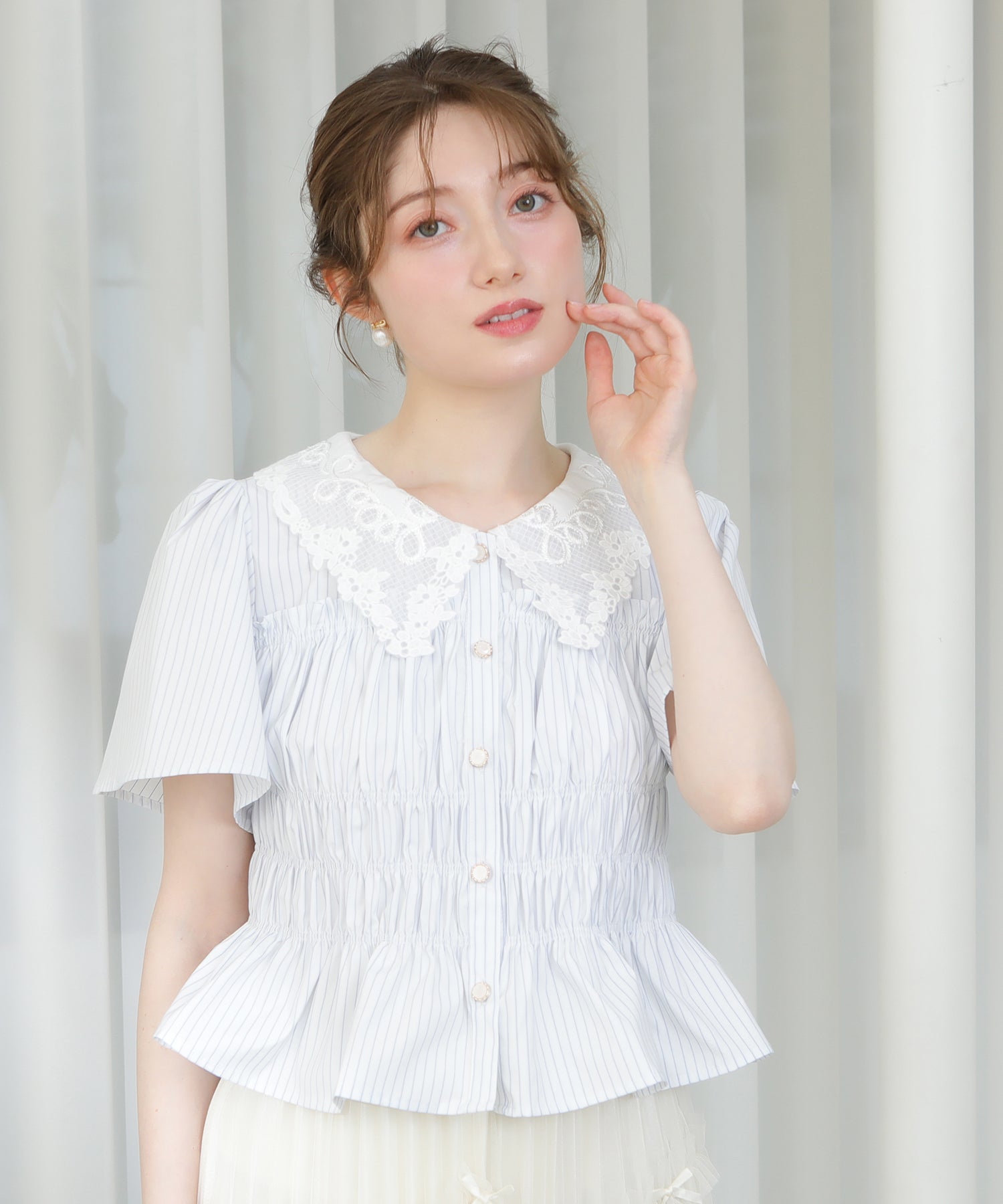 アイボリー　model:163cm   着用サイズ：M