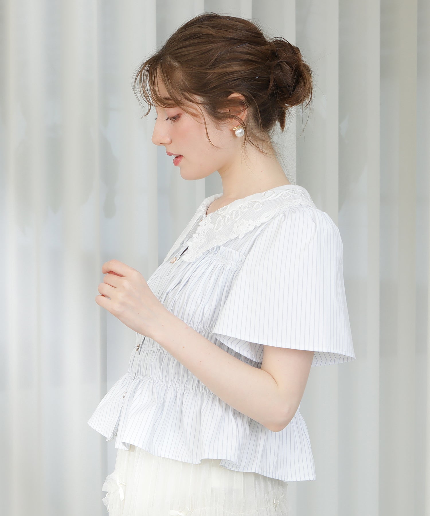 アイボリー　model:163cm   着用サイズ：M