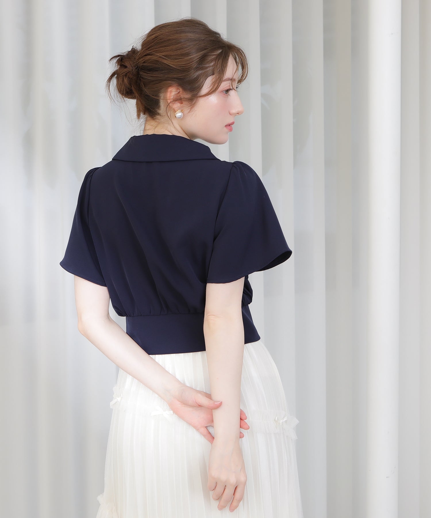 ネイビー　model：163　着用サイズ：M