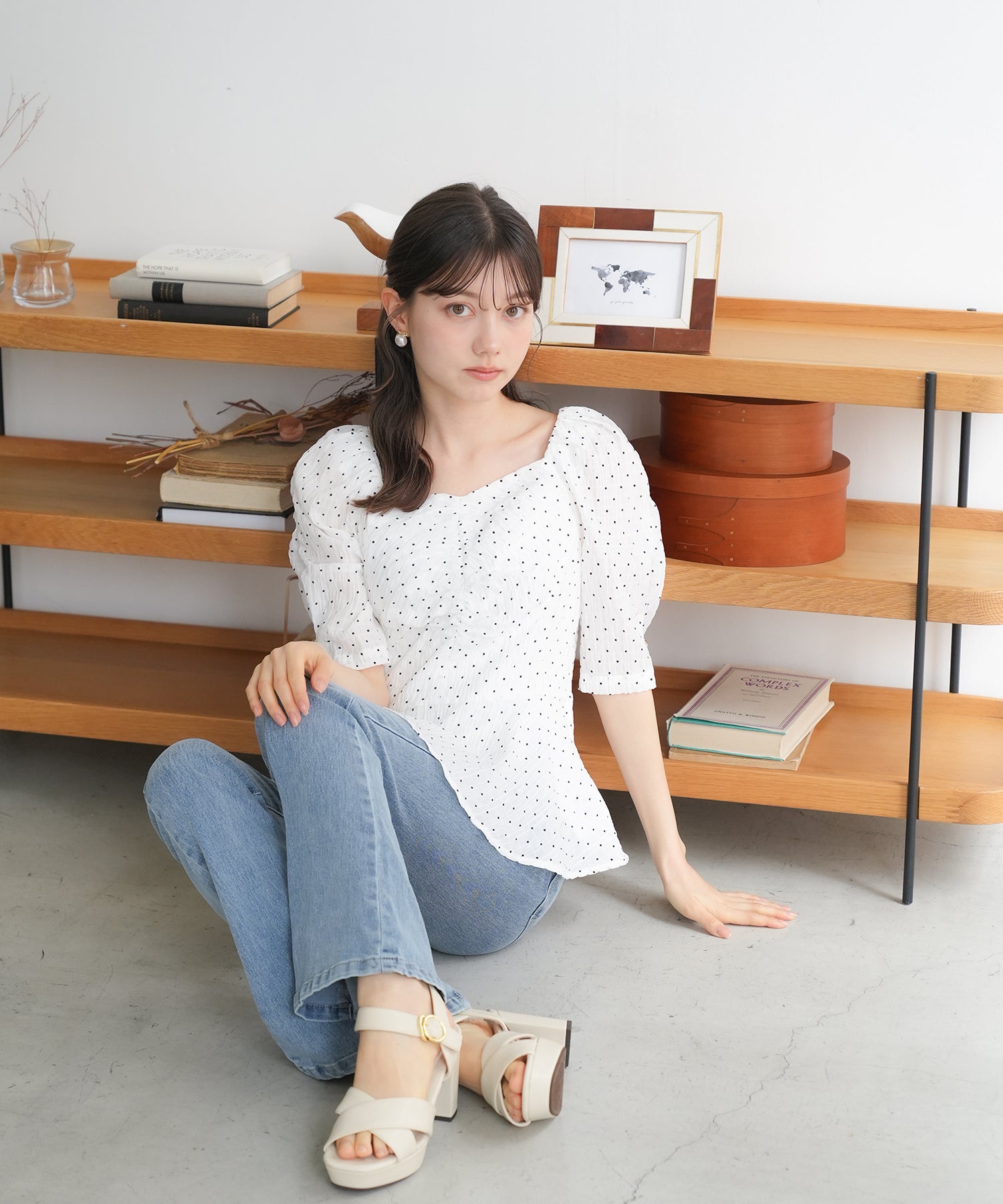 ホワイト　model：158　着用サイズ：M