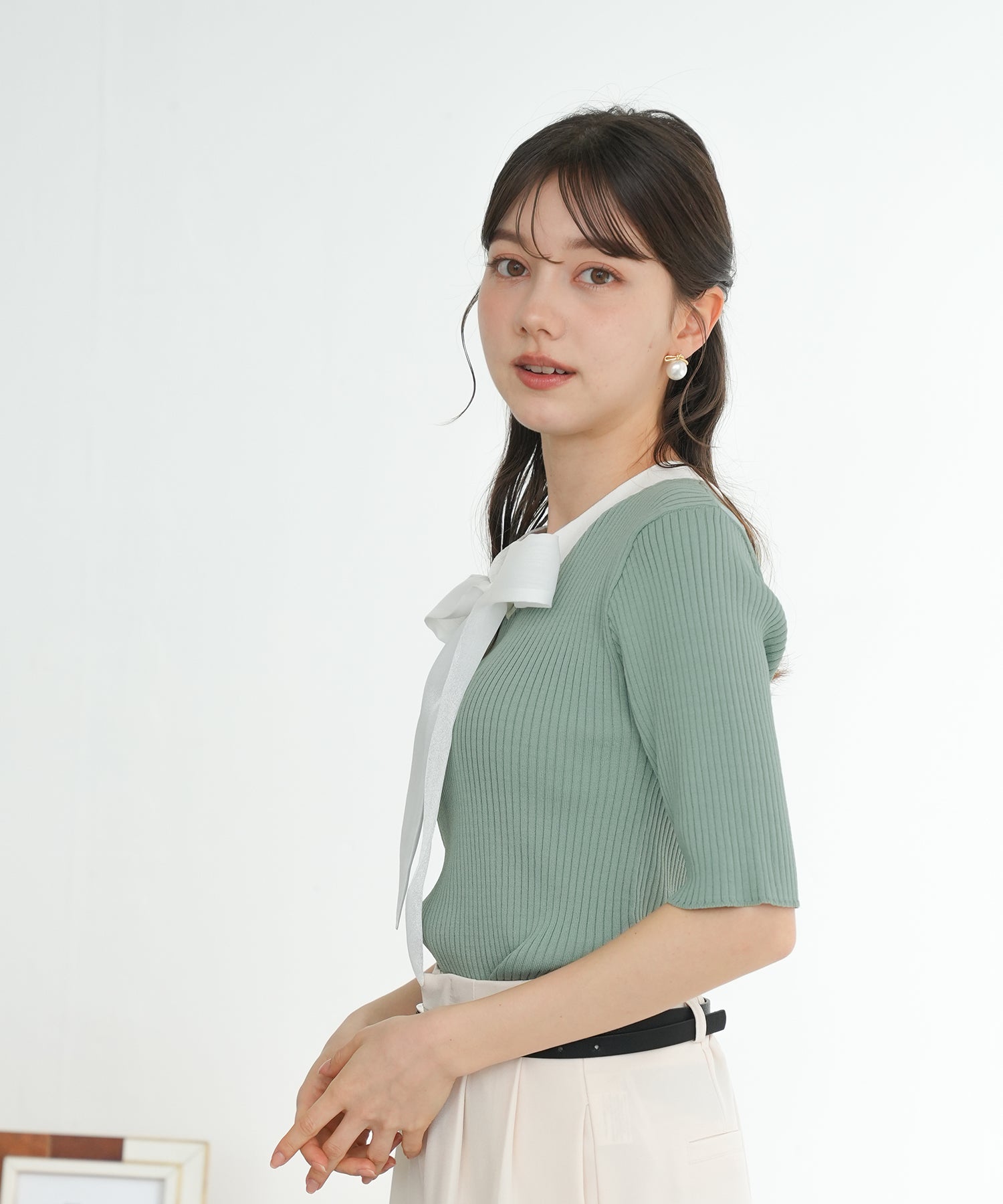 ミント　model：158　着用サイズ：M