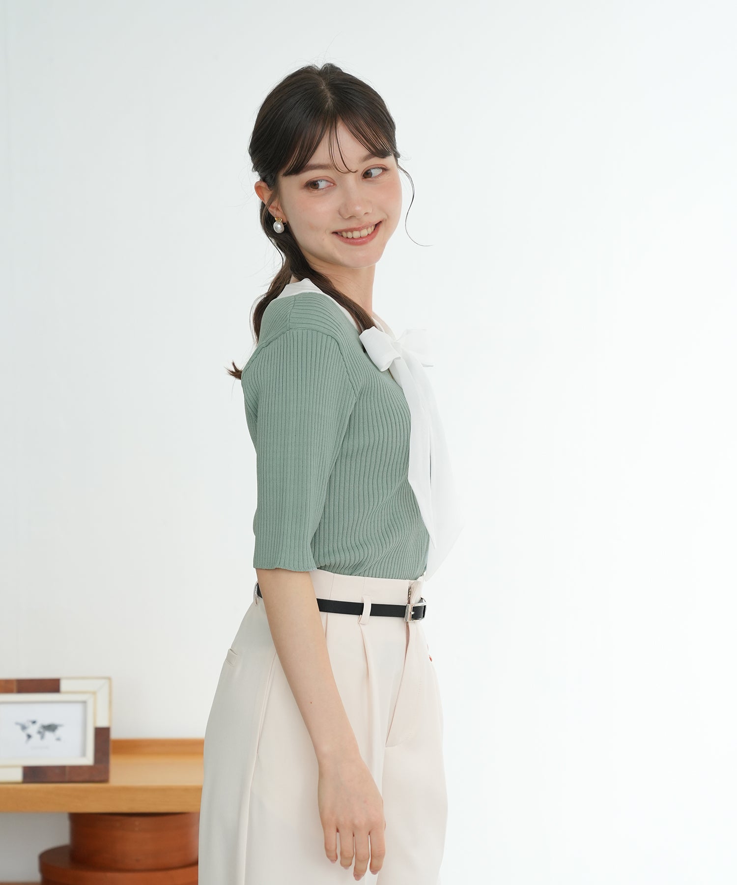 ミント　model：158　着用サイズ：M