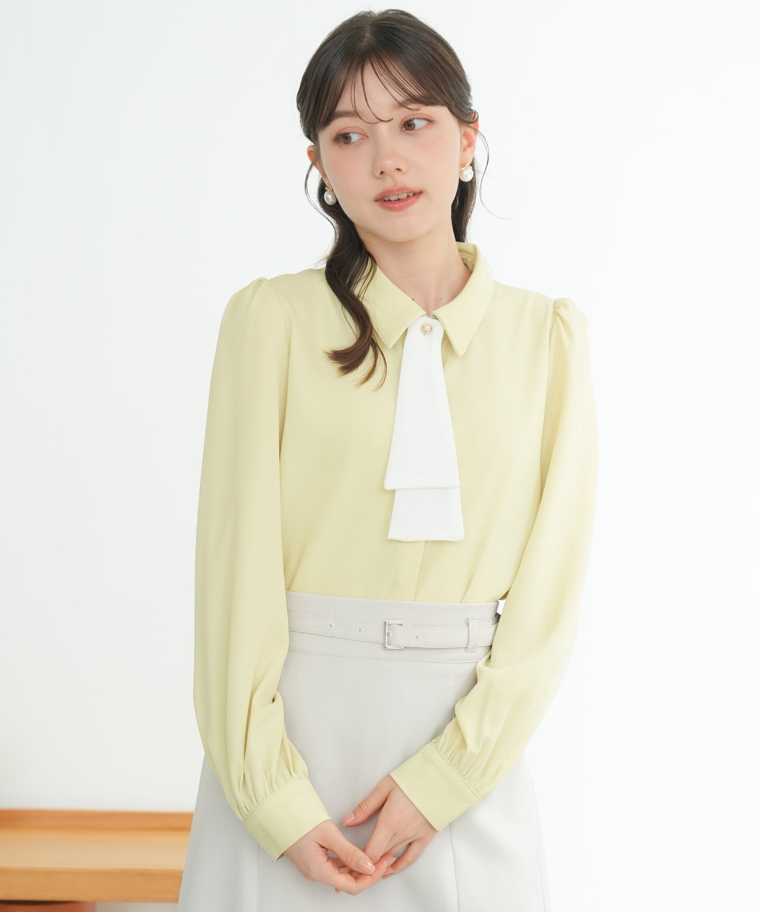 イエロー　model：158　着用サイズ：M