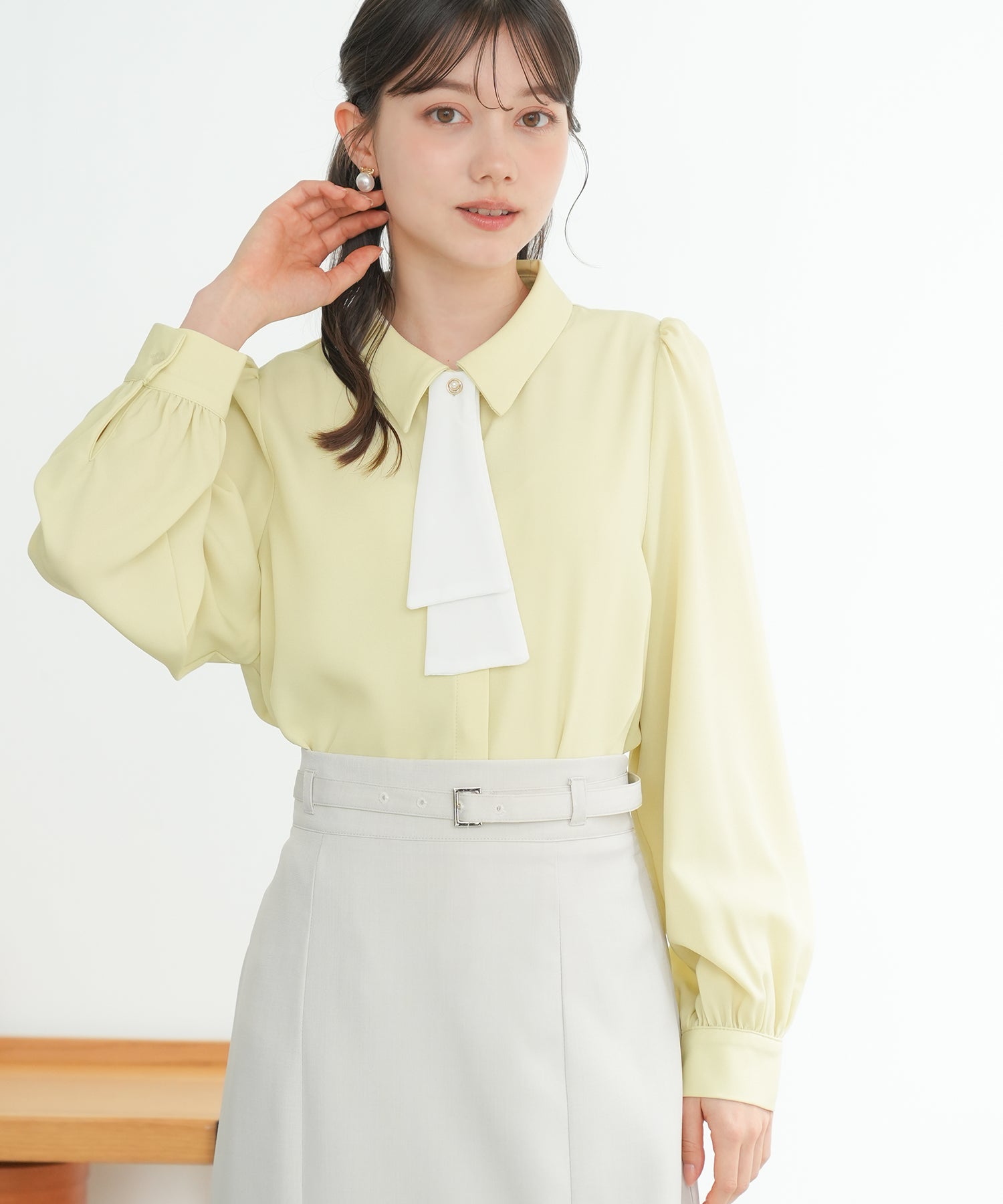 イエロー　model：158　着用サイズ：M