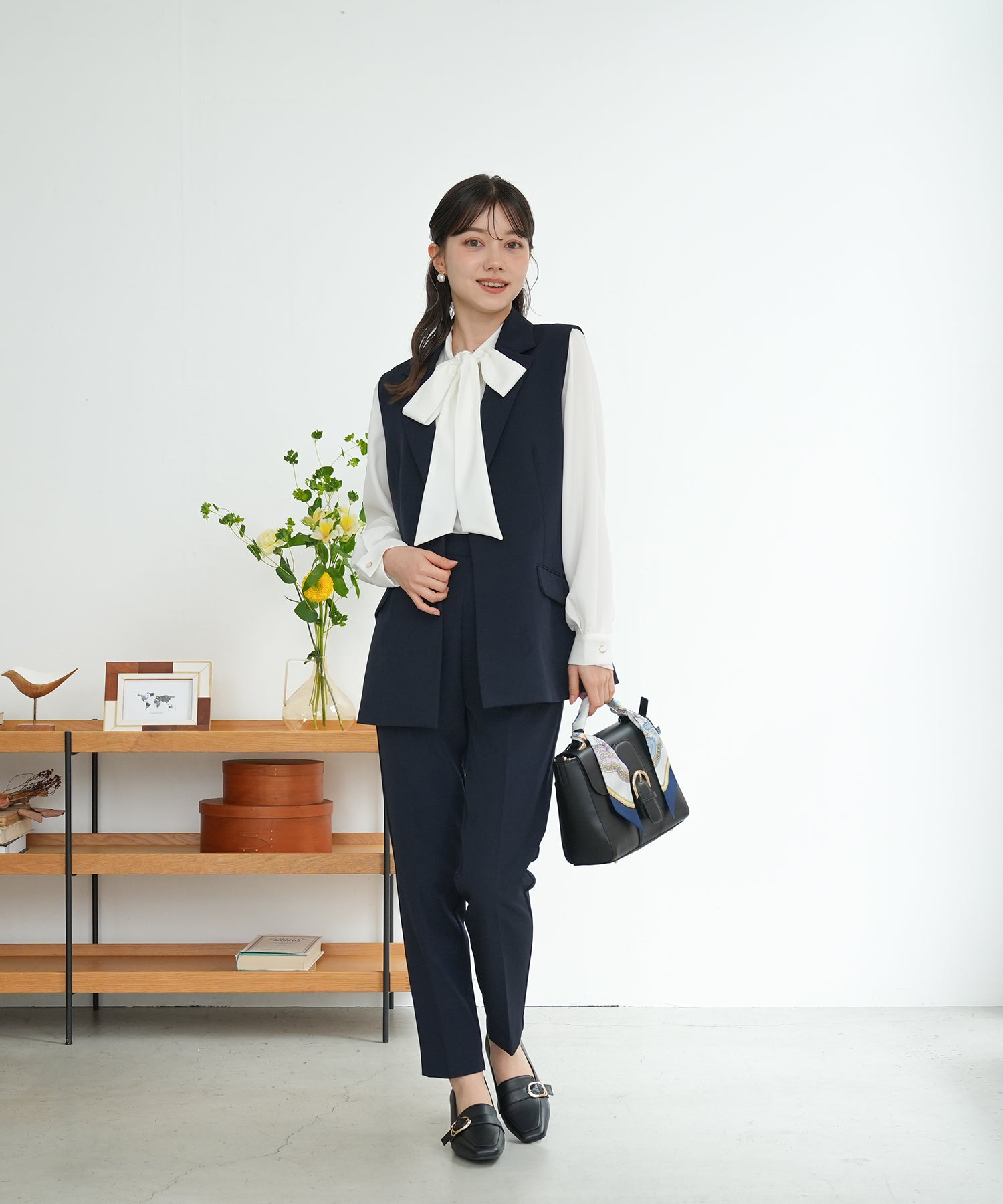 ネイビー　model：158　着用サイズ：M