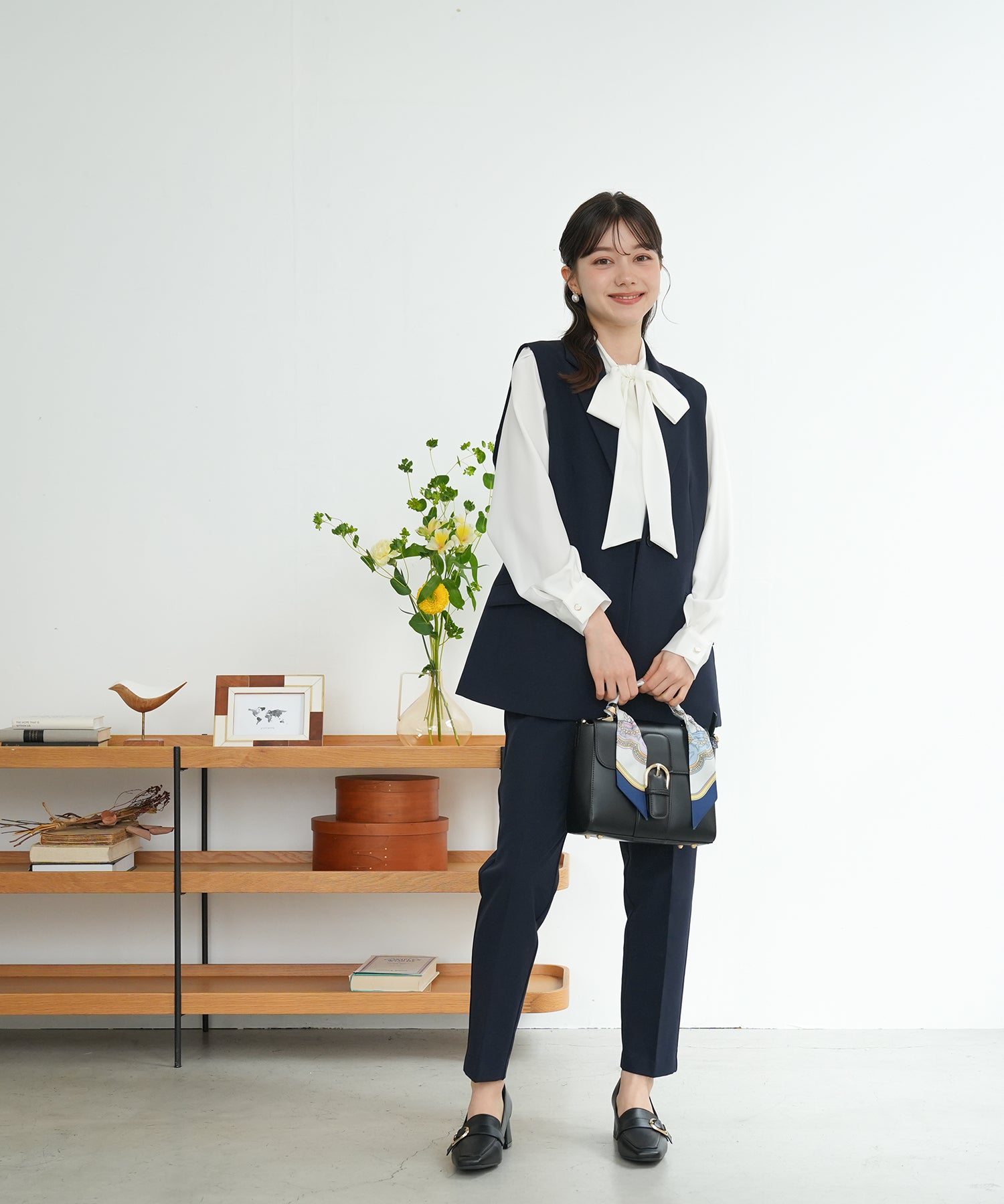 ネイビー　model：158　着用サイズ：M