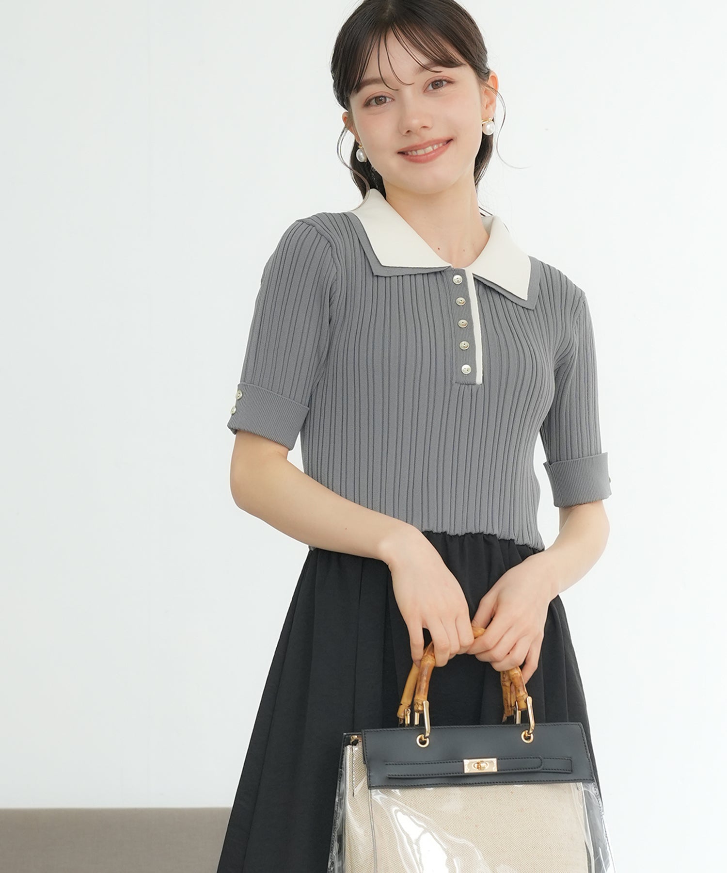 グレー×ブラック