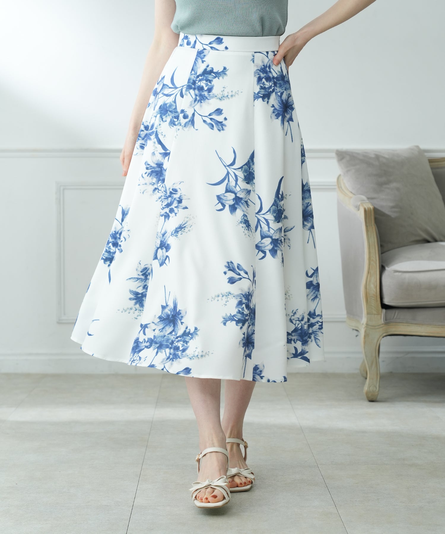 ブルー　model:163　着用サイズ：M