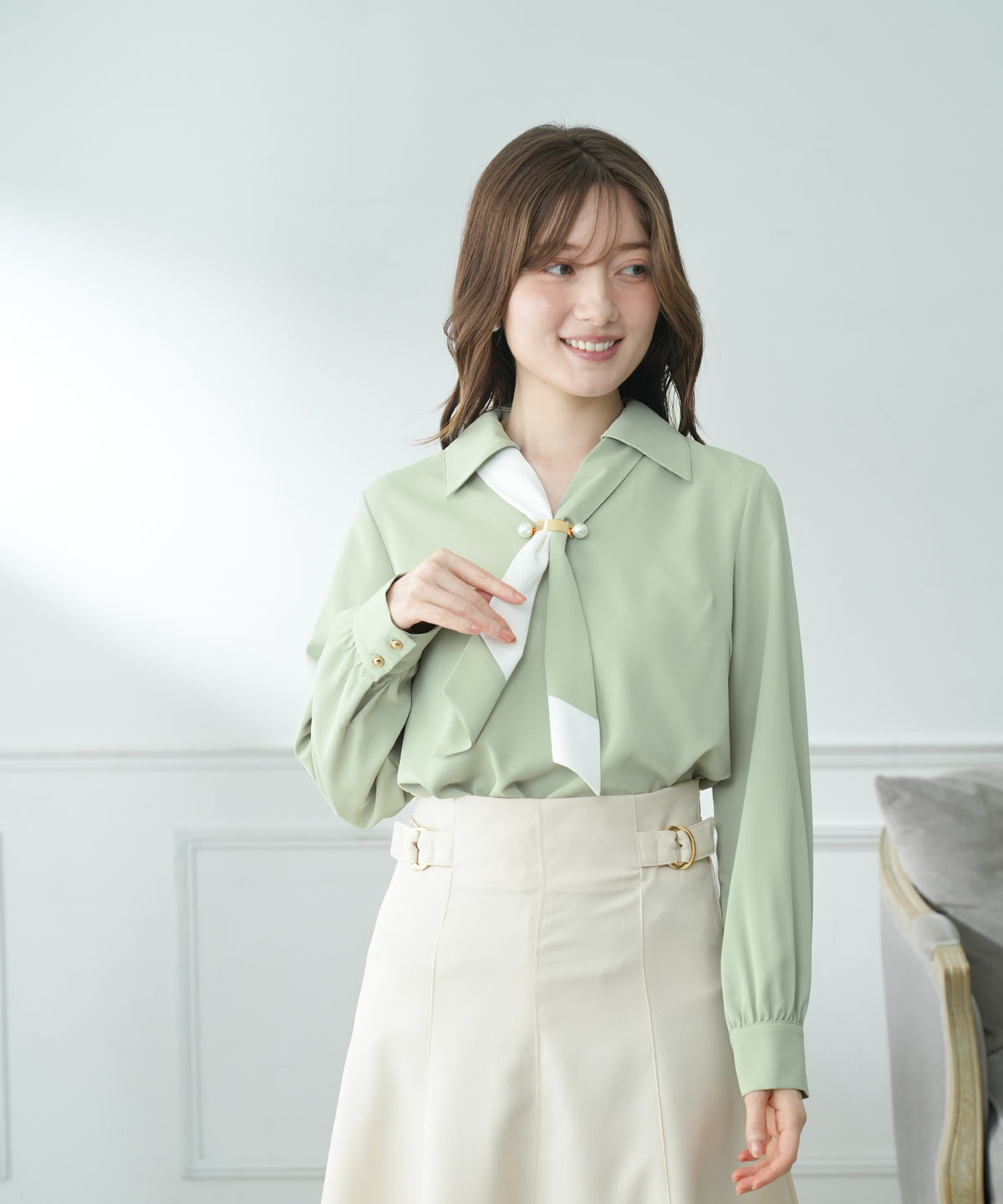 ミント　model:163cm  着用サイズ：M