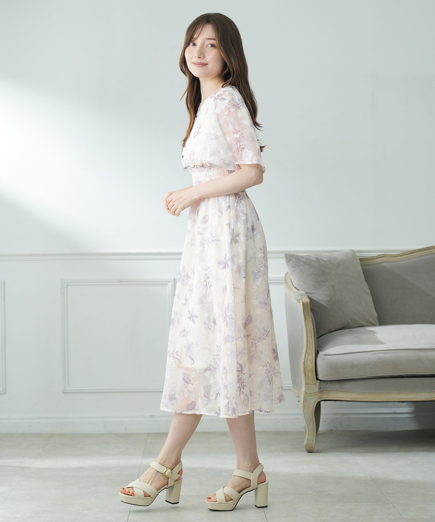 ラベンダー　model:163cm  着用サイズ：M