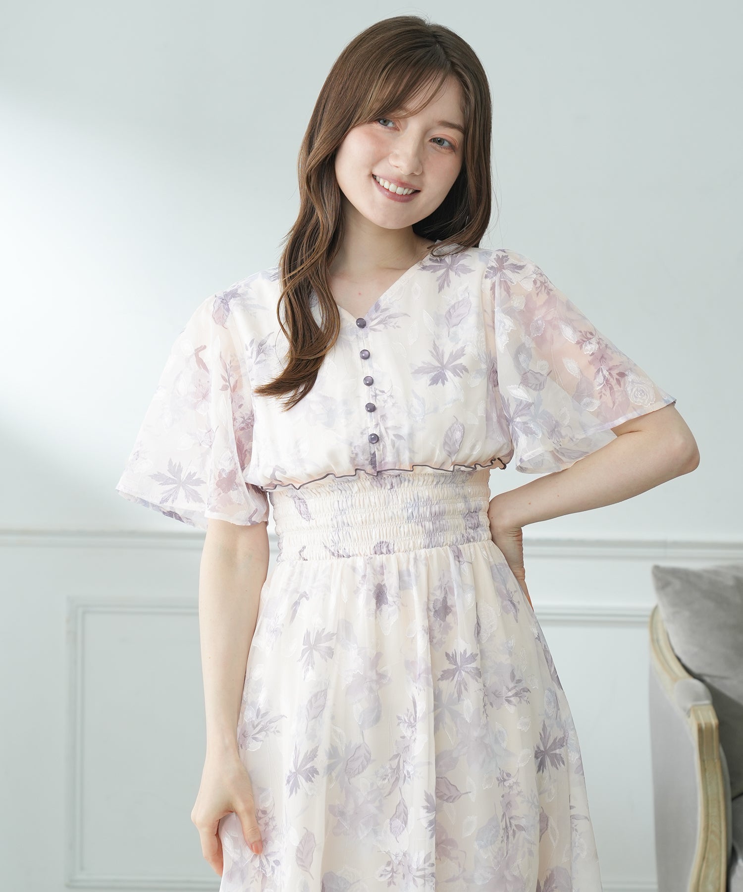 ラベンダー　model:163cm  着用サイズ：M