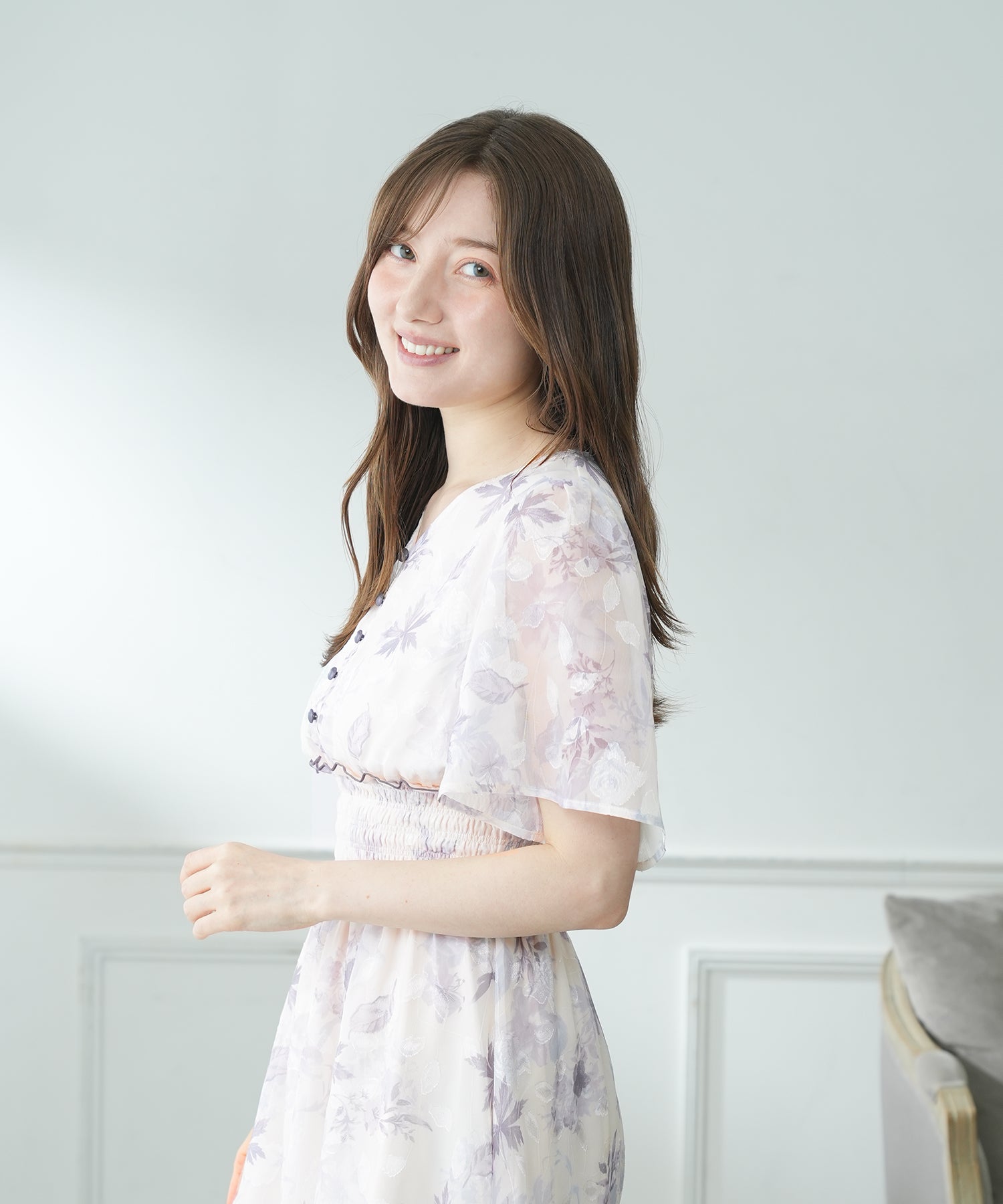 ラベンダー　model:163cm  着用サイズ：M