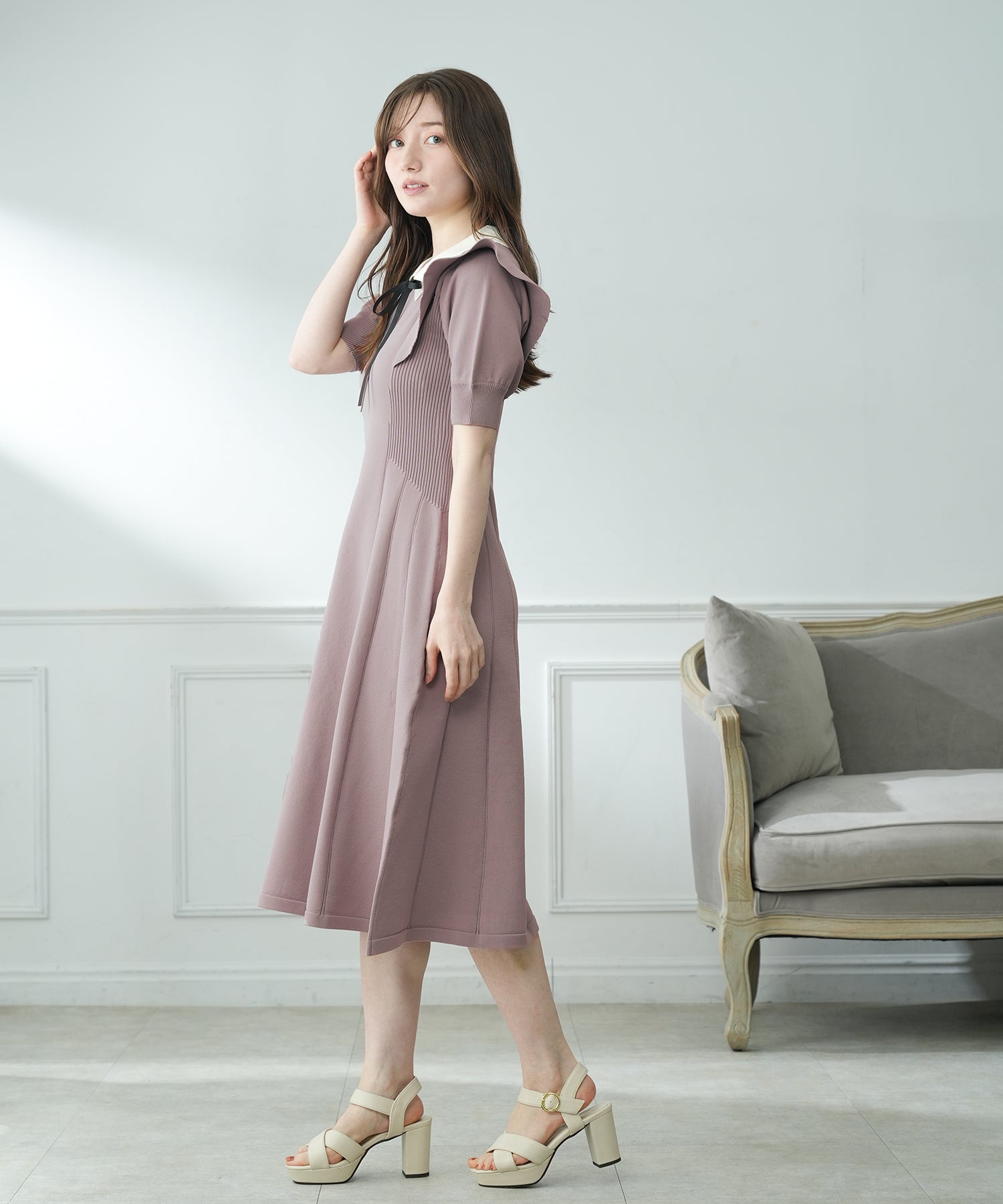 ピンク　model：163　着用サイズ：M